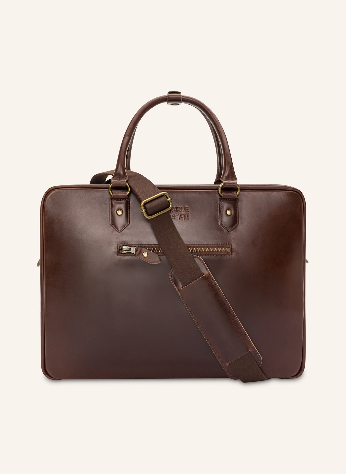BUCKLE & SEAM Business-Tasche ALBERT: BRAUN