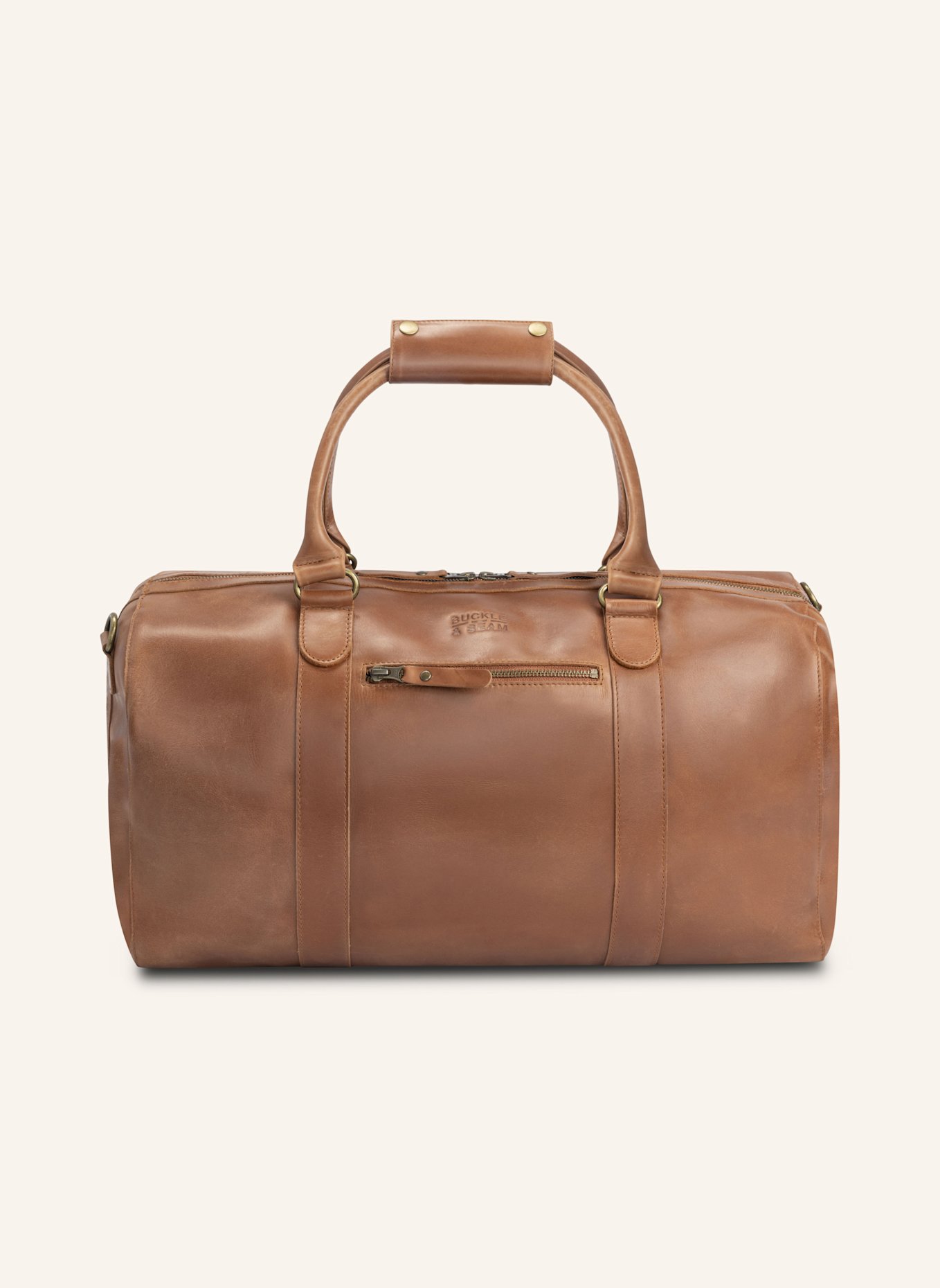 BUCKLE & SEAM Weekender WILLOW: COGNAC