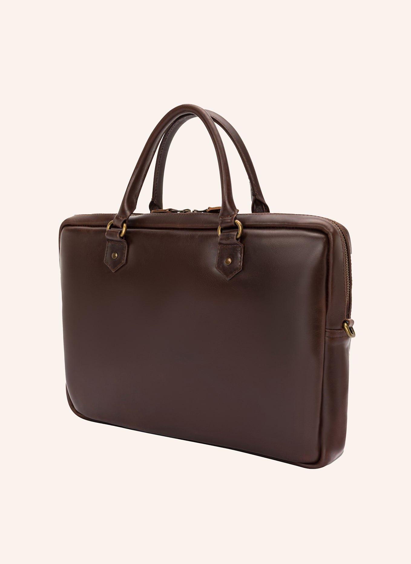 BUCKLE & SEAM Laptoptasche CALI: BRAUN