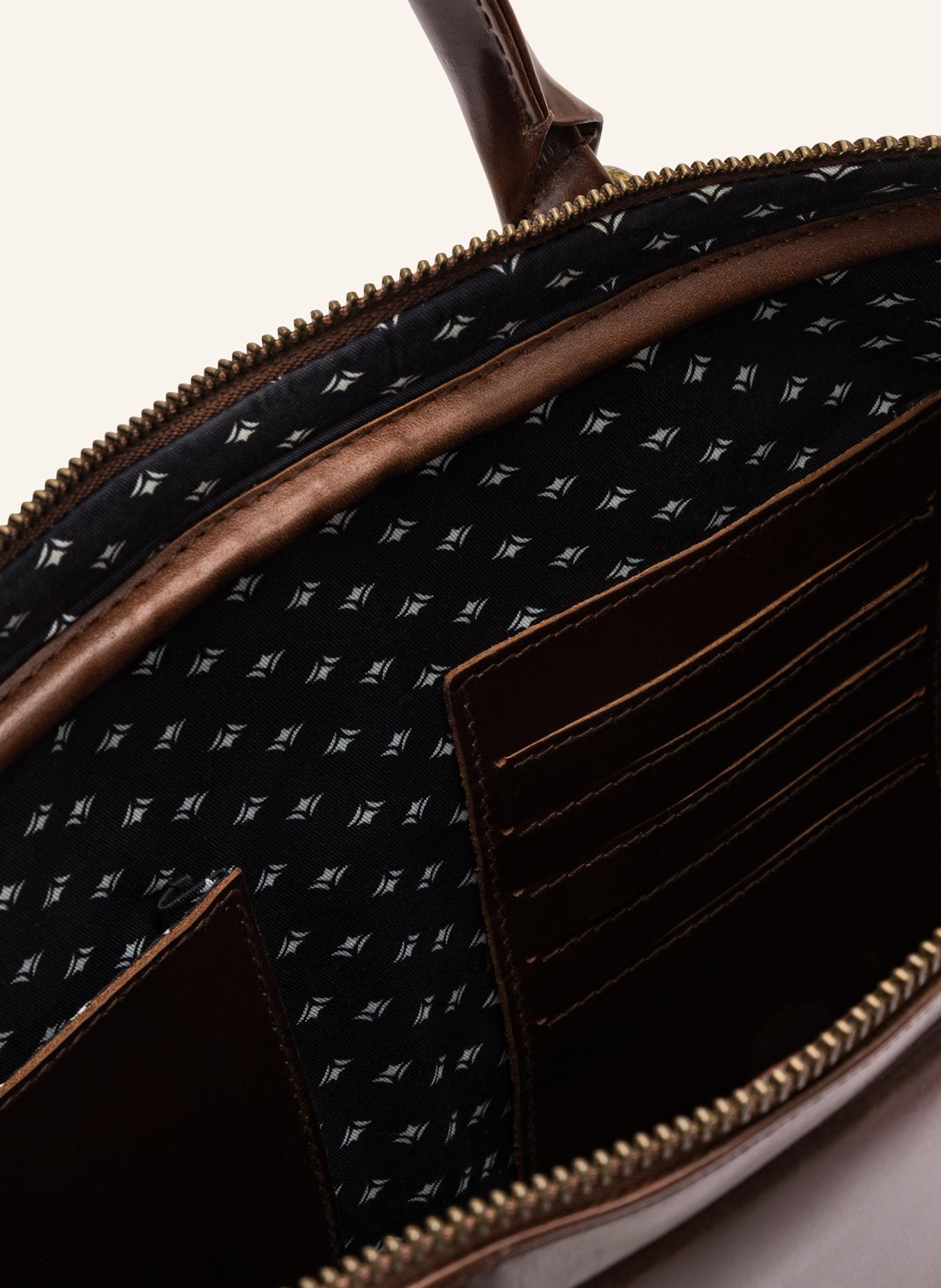 BUCKLE & SEAM Laptoptasche CALI: BRAUN