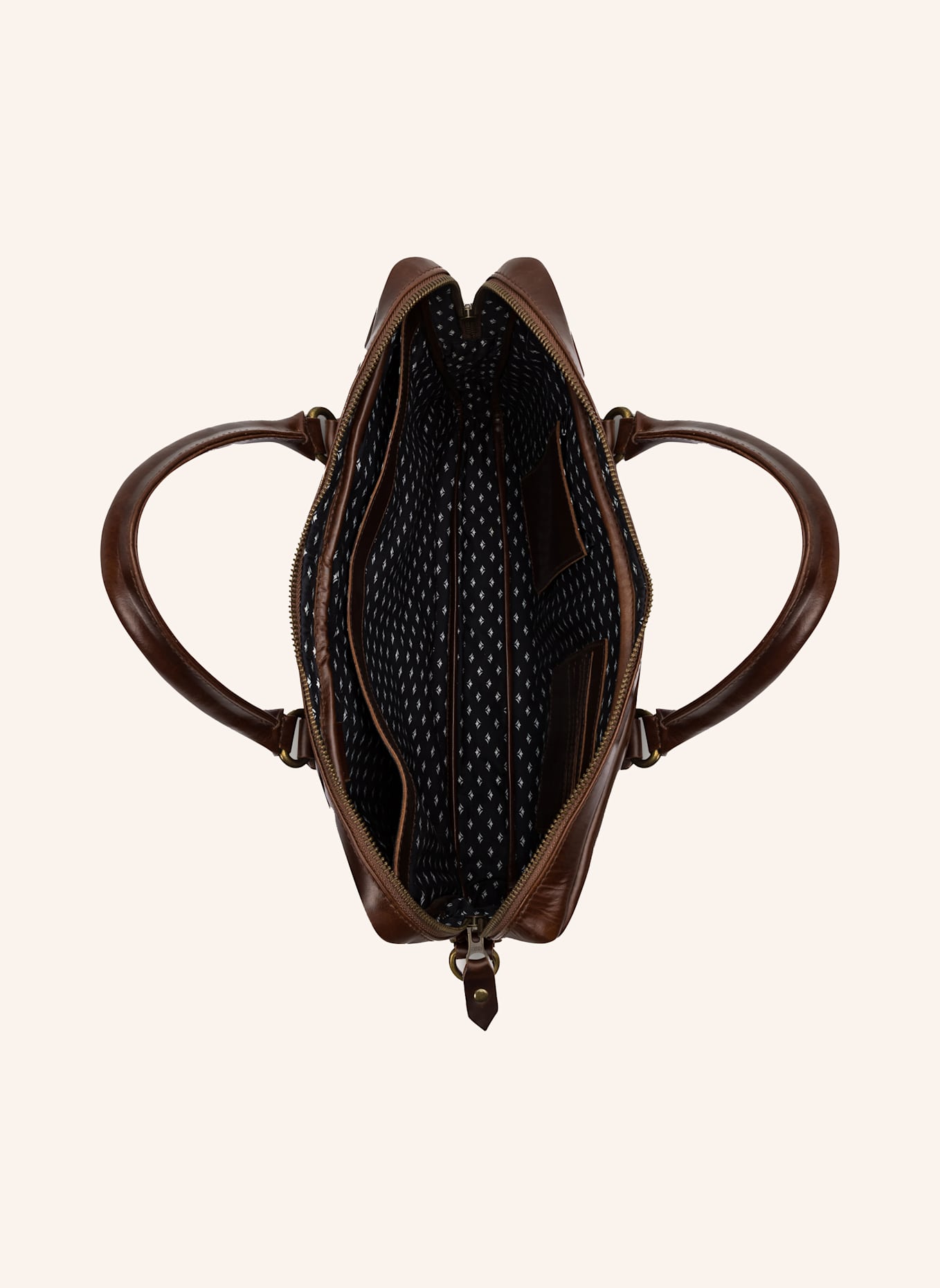 BUCKLE & SEAM Laptoptasche CALI: BRAUN