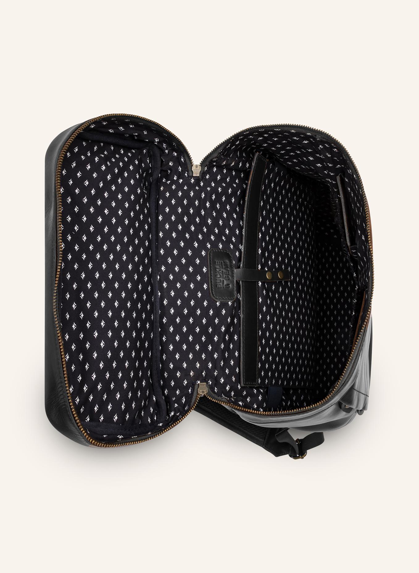 BUCKLE & SEAM Rucksack SIWA mit Laptop-Fach: SCHWARZ