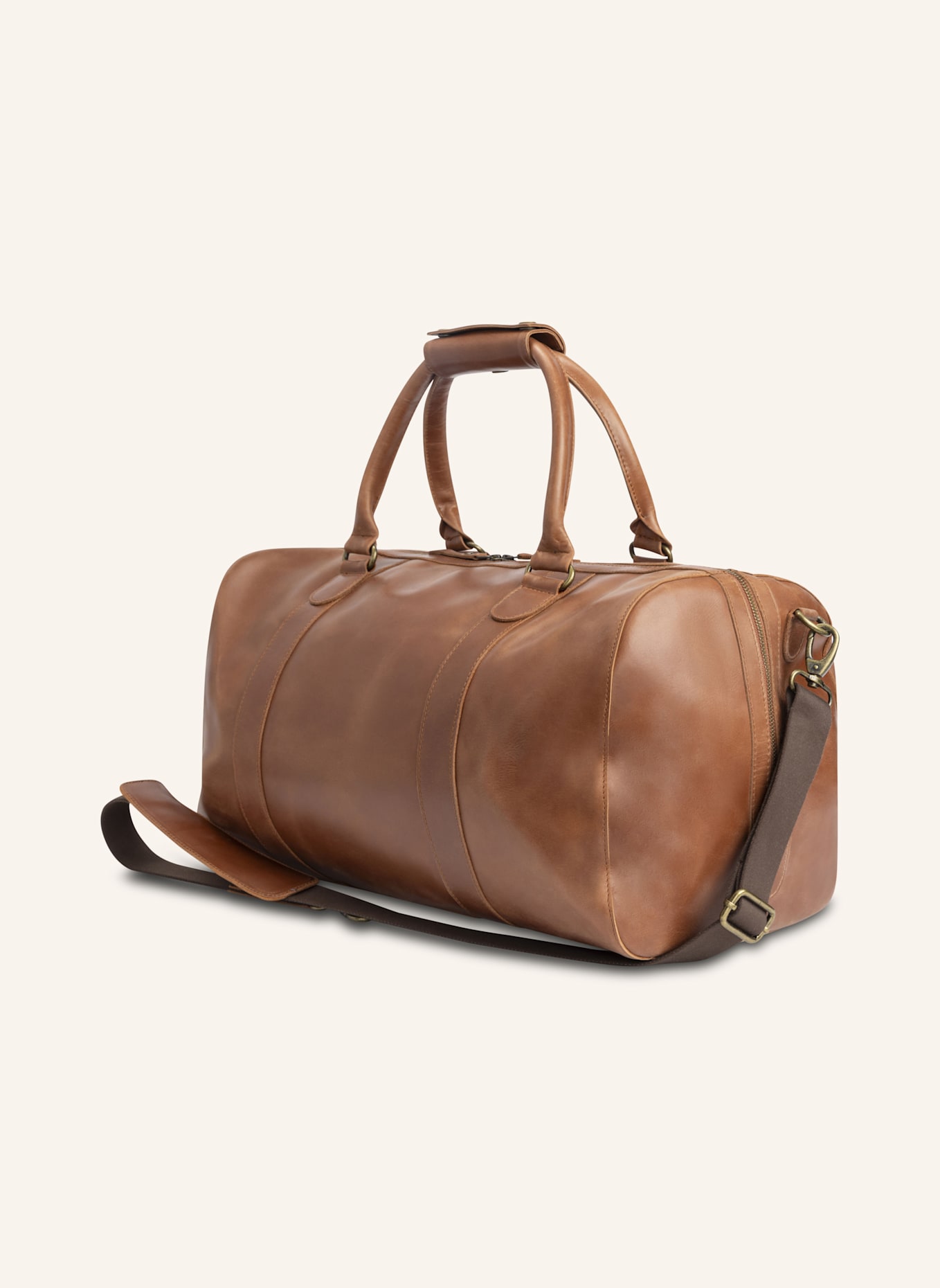 BUCKLE & SEAM Weekender WILLOW: COGNAC