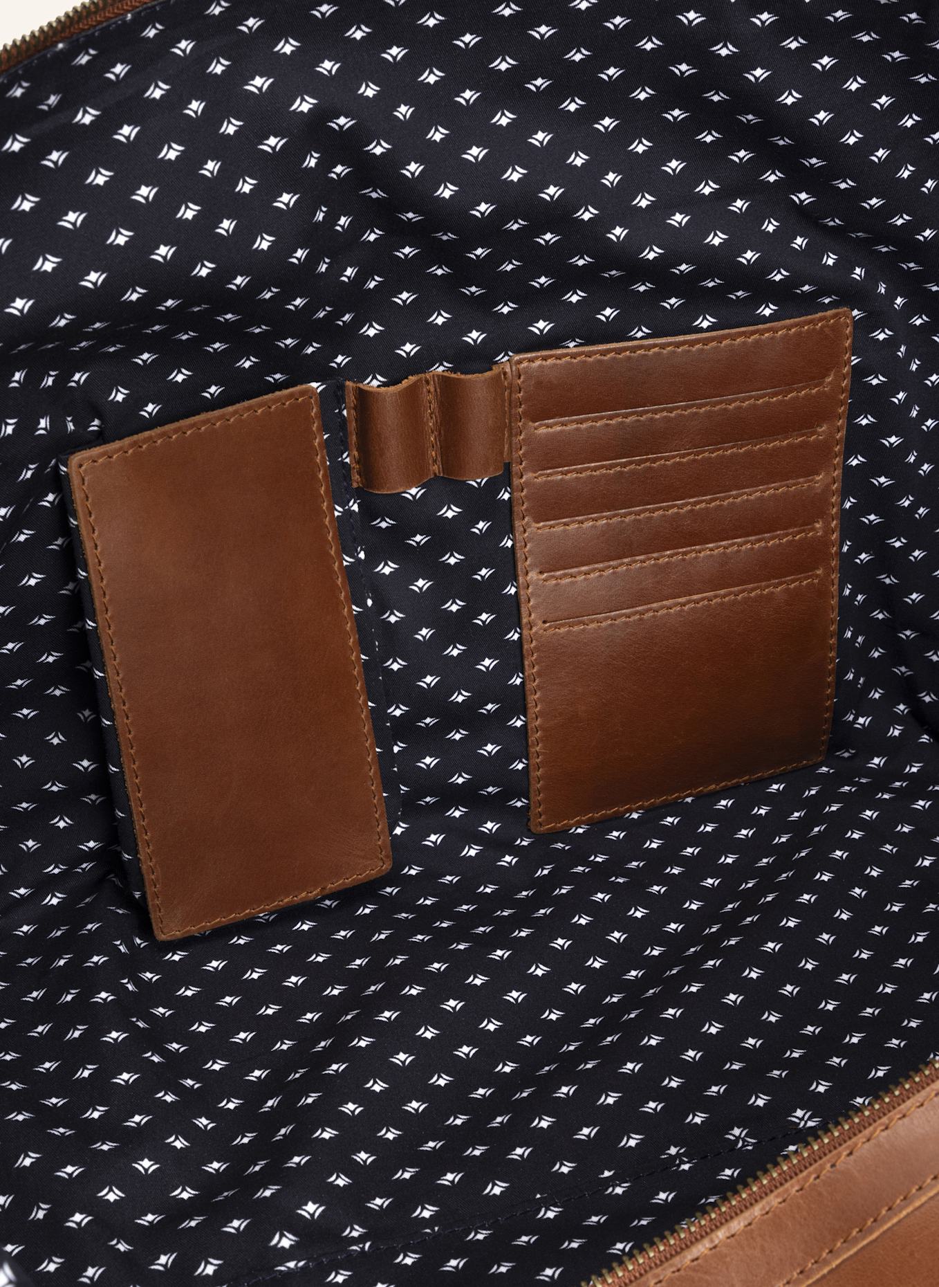 BUCKLE & SEAM Weekender WILLOW: COGNAC