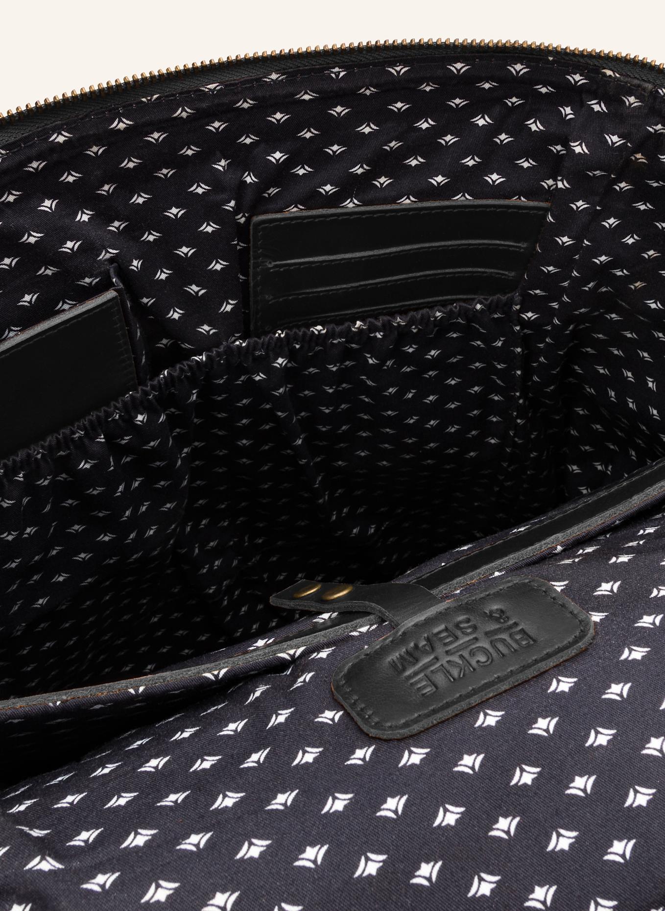 BUCKLE & SEAM Rucksack SIWA mit Laptop-Fach: SCHWARZ