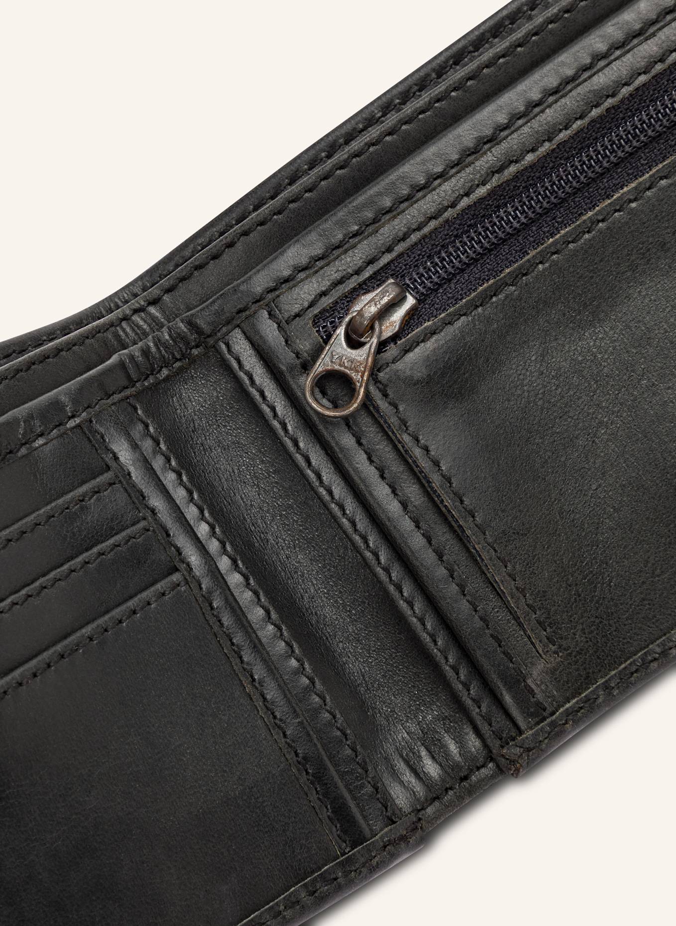 BUCKLE & SEAM Geldbörse BILL: SCHWARZ