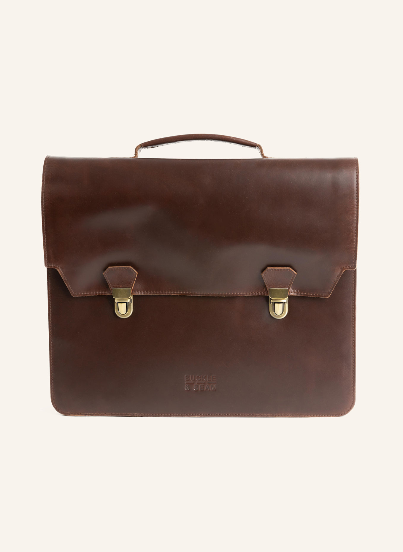 BUCKLE & SEAM Aktentasche NOTES: BRAUN