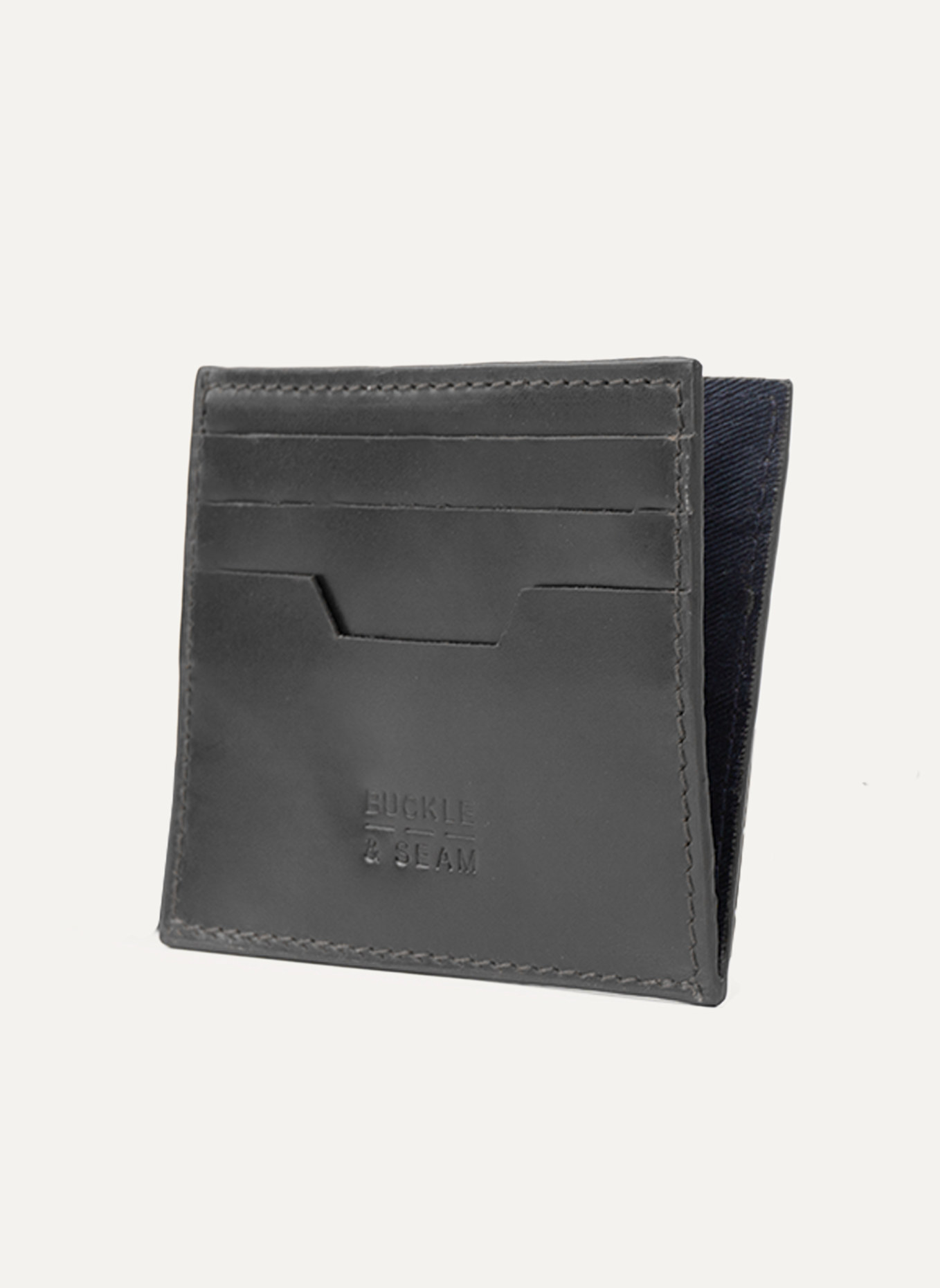 BUCKLE & SEAM Kartenetui STERLING: SCHWARZ