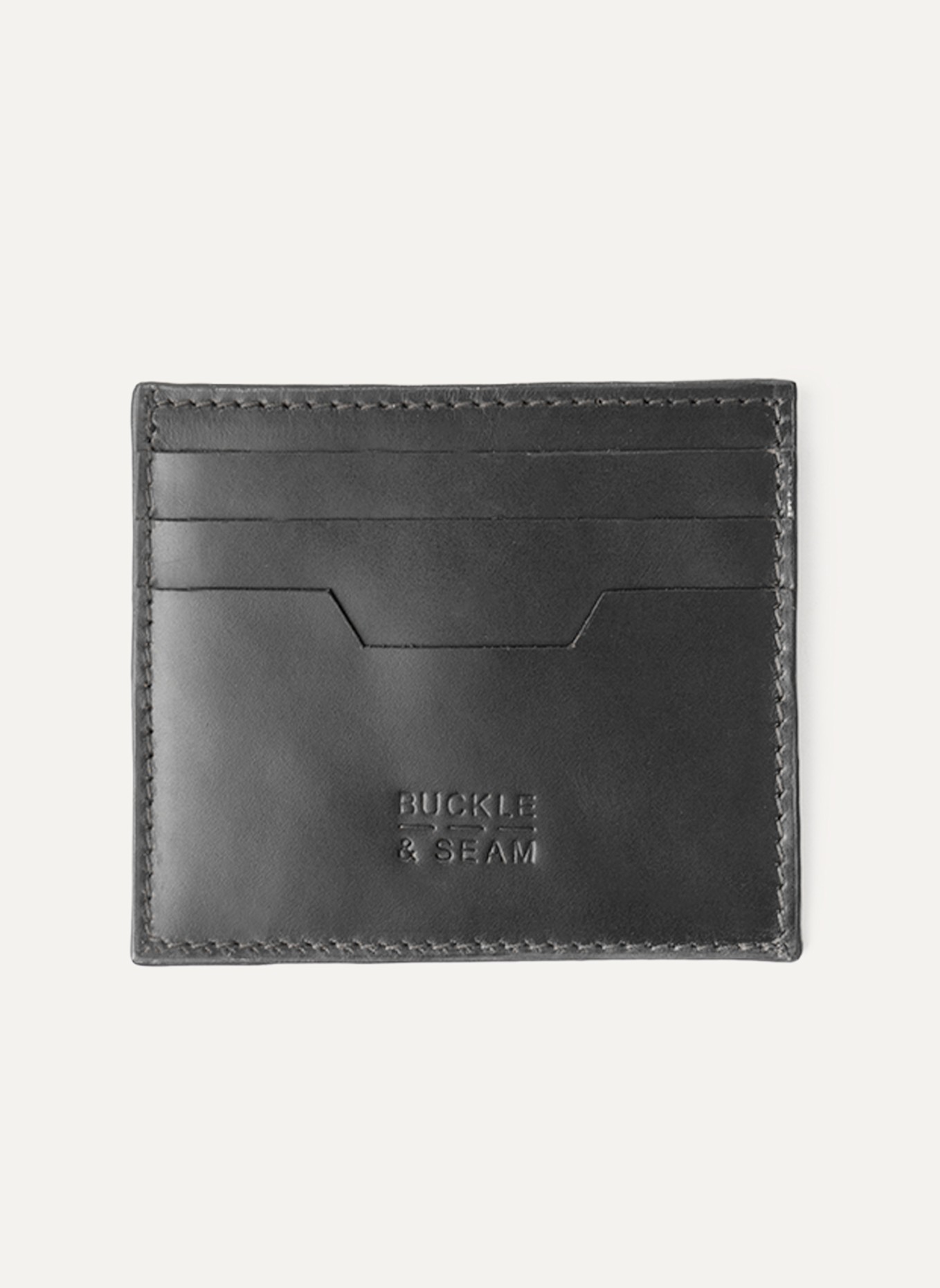 BUCKLE & SEAM Kartenetui STERLING: SCHWARZ