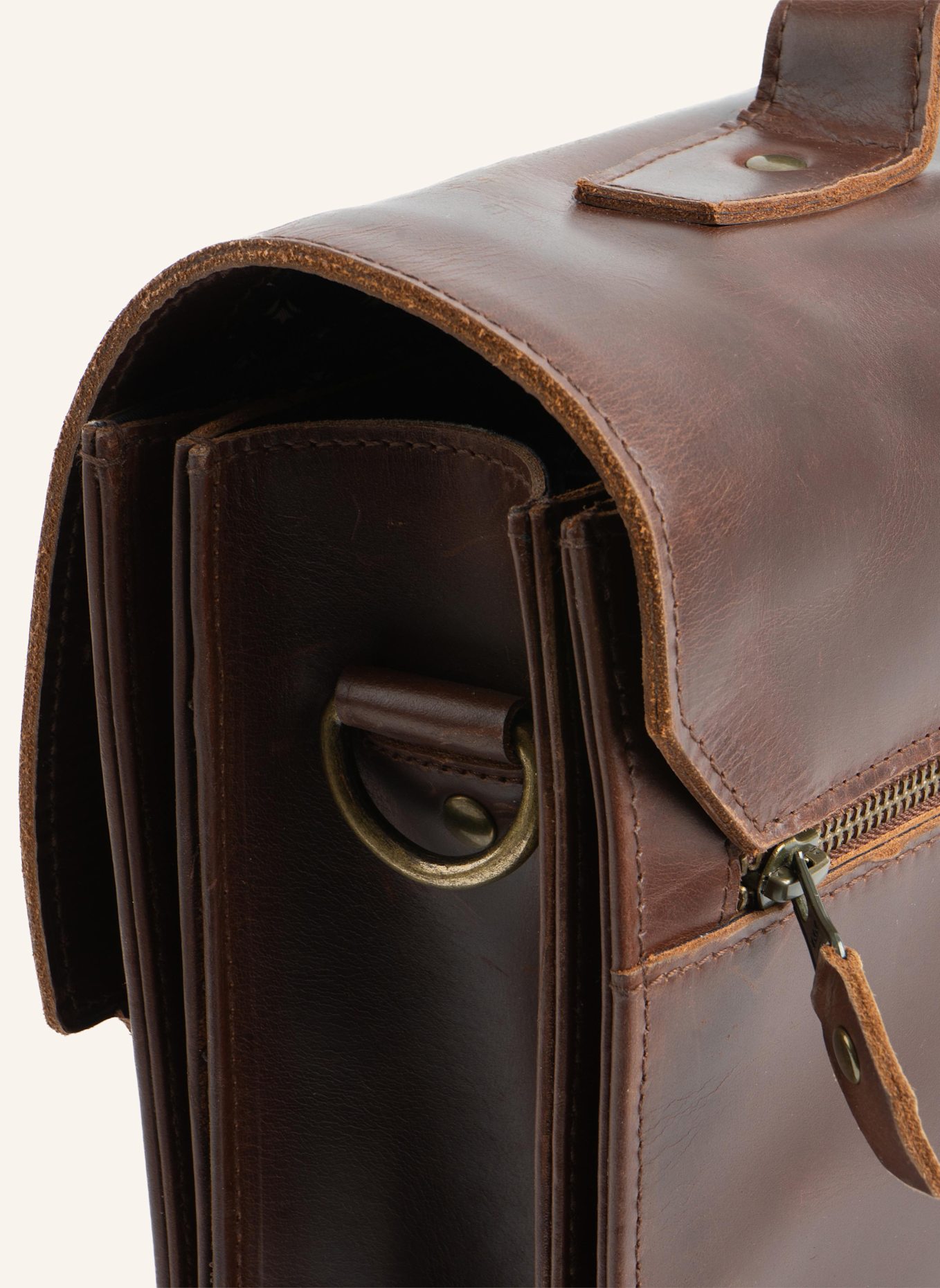 BUCKLE & SEAM Aktentasche NOTES: BRAUN