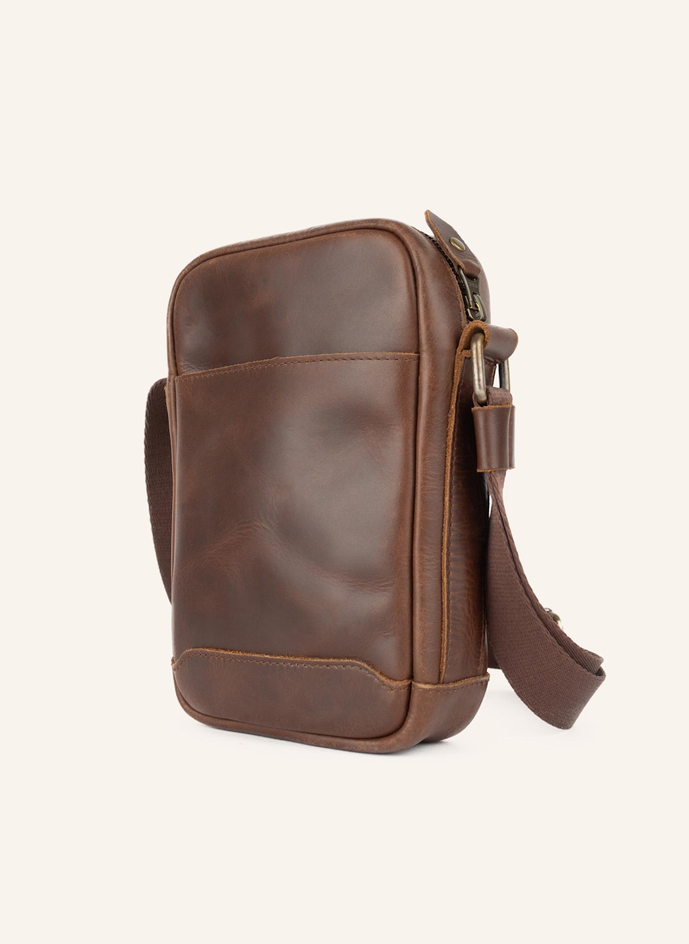 BUCKLE & SEAM Umhängetasche RUNNER: BRAUN