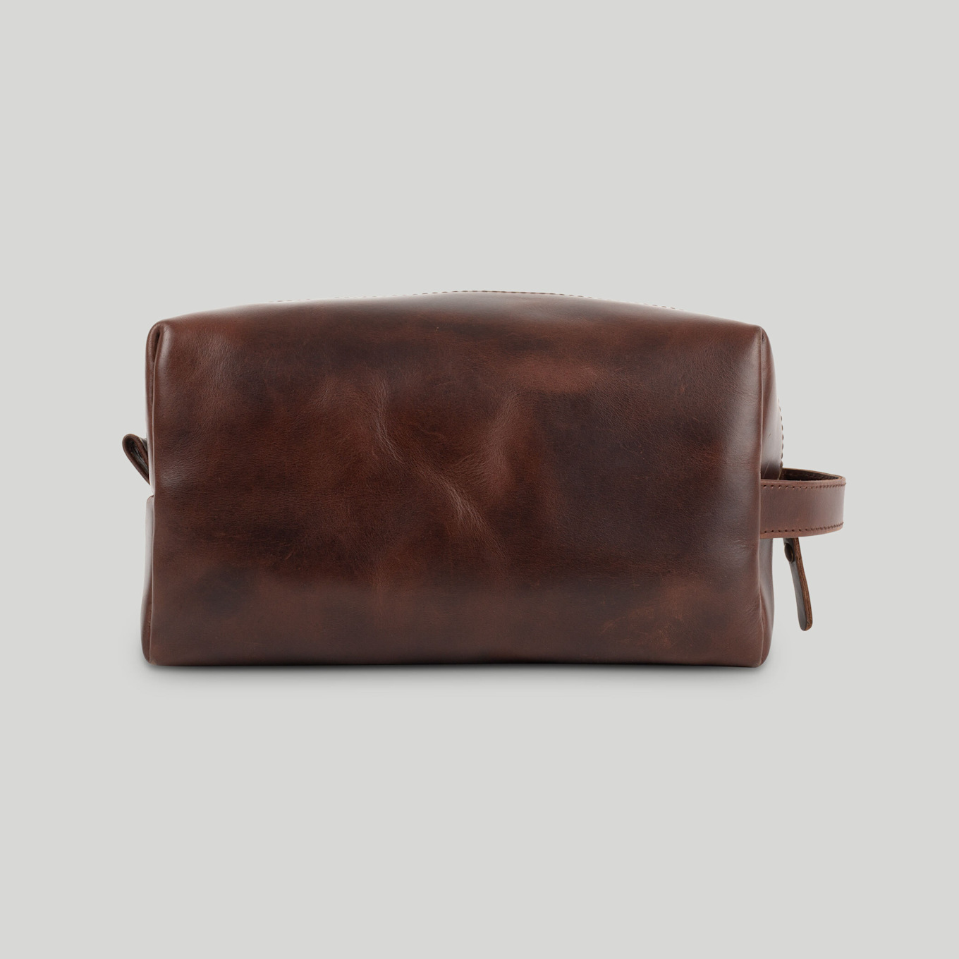 BUCKLE & SEAM Kulturtasche EVEREST: COGNAC