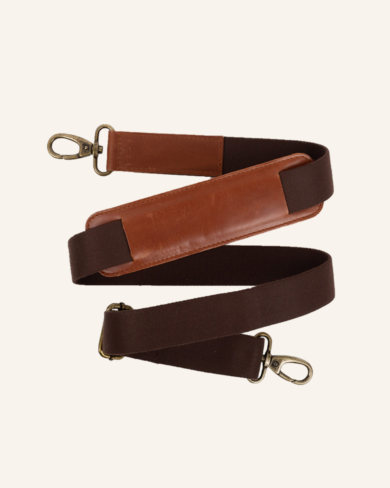 BUCKLE & SEAM Canvas Schultergurt SCHULTERGURT: COGNAC