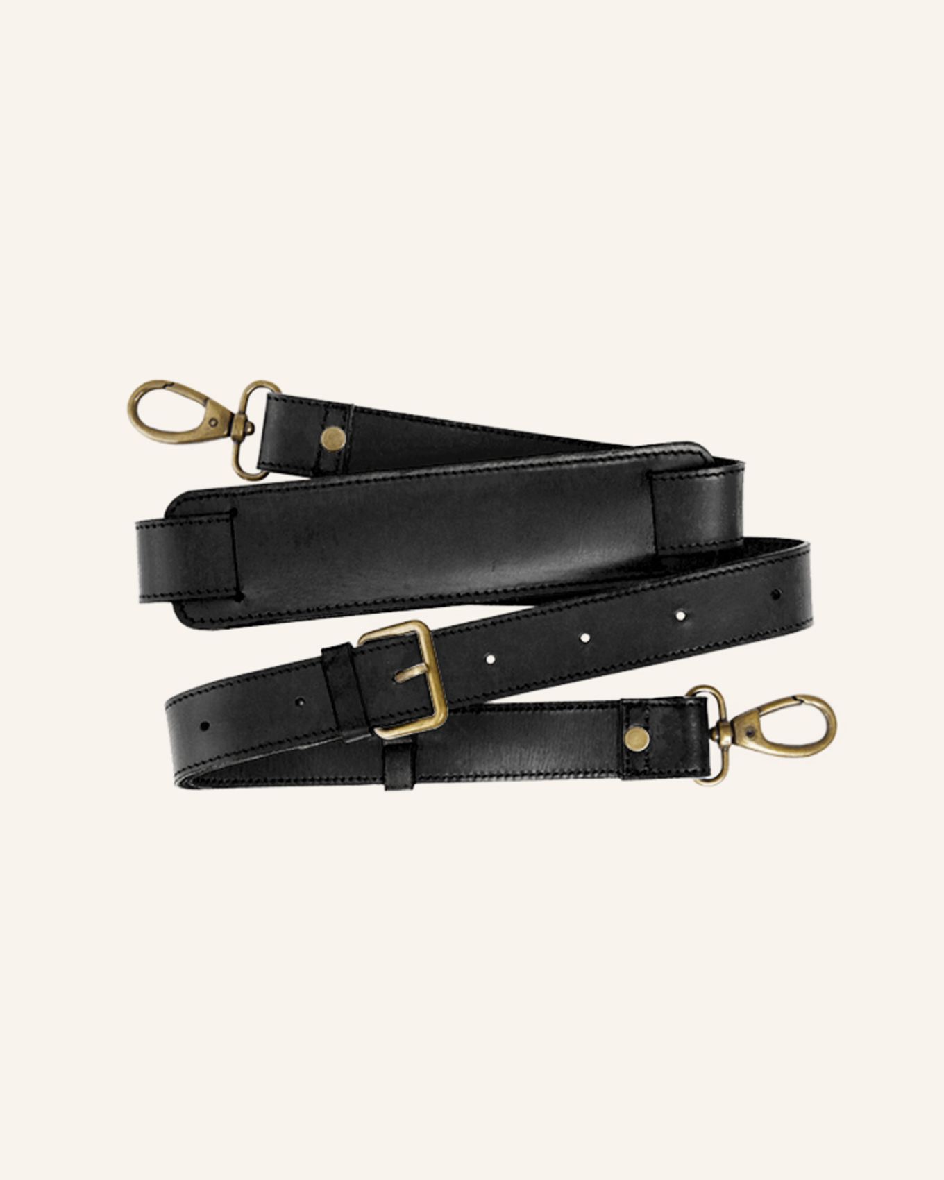 BUCKLE & SEAM Leder Schultergurt SCHULTERGURT: SCHWARZ