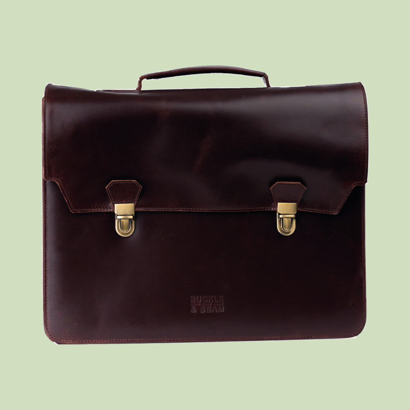 BUCKLE & SEAM Aktentasche NOTES: BRAUN