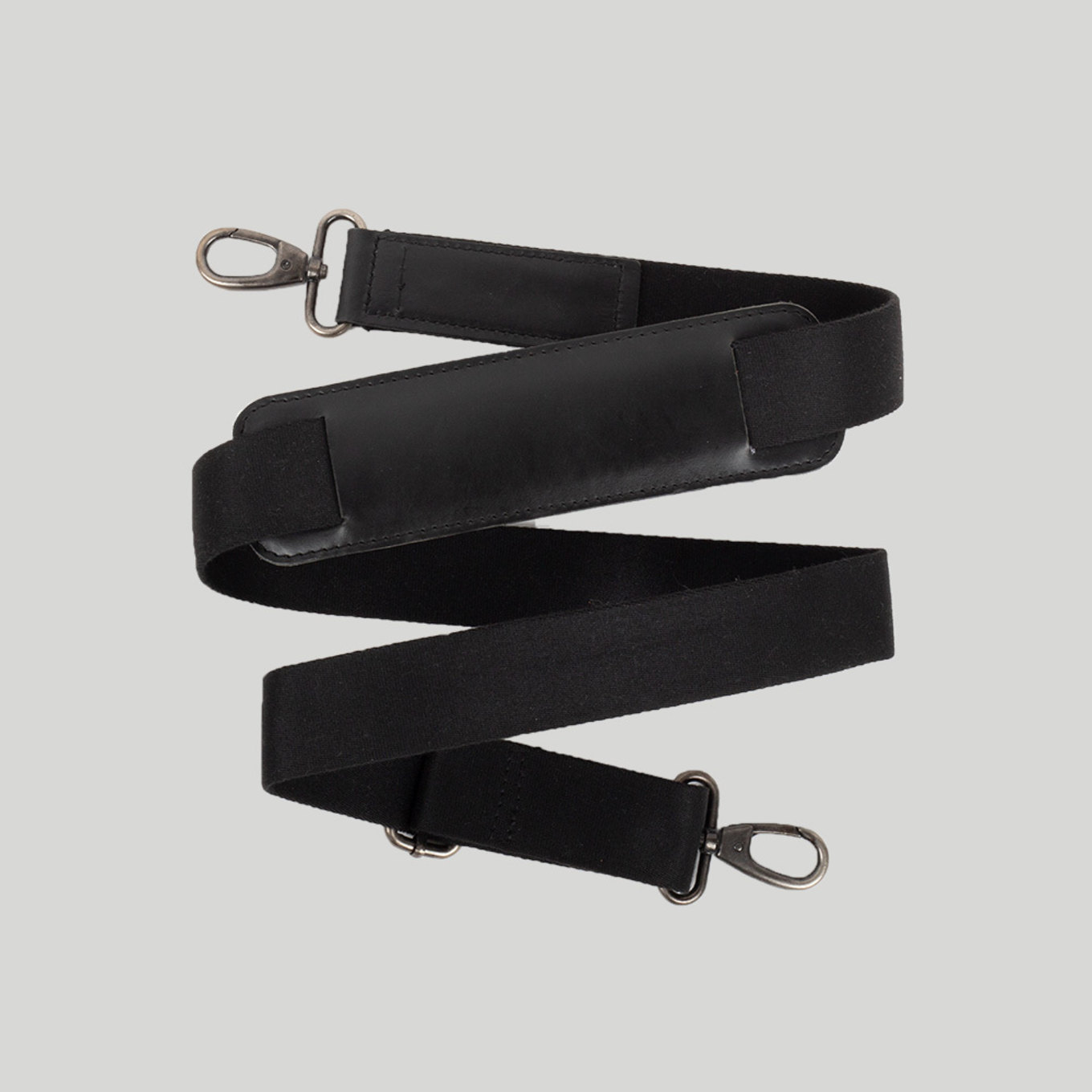 BUCKLE & SEAM Canvas Schultergurt SCHULTERGURT: SCHWARZ