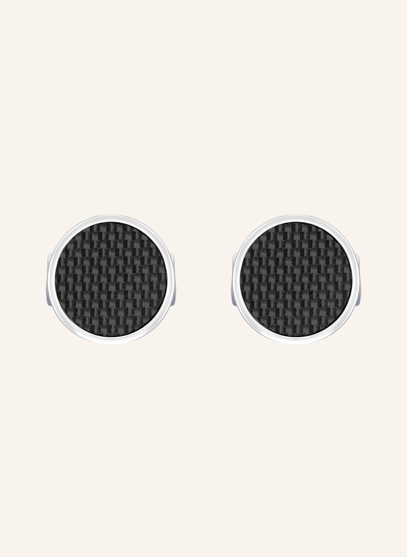 TATEOSSIAN Manschettenknöpfe CARBON TABLET: SCHWARZ