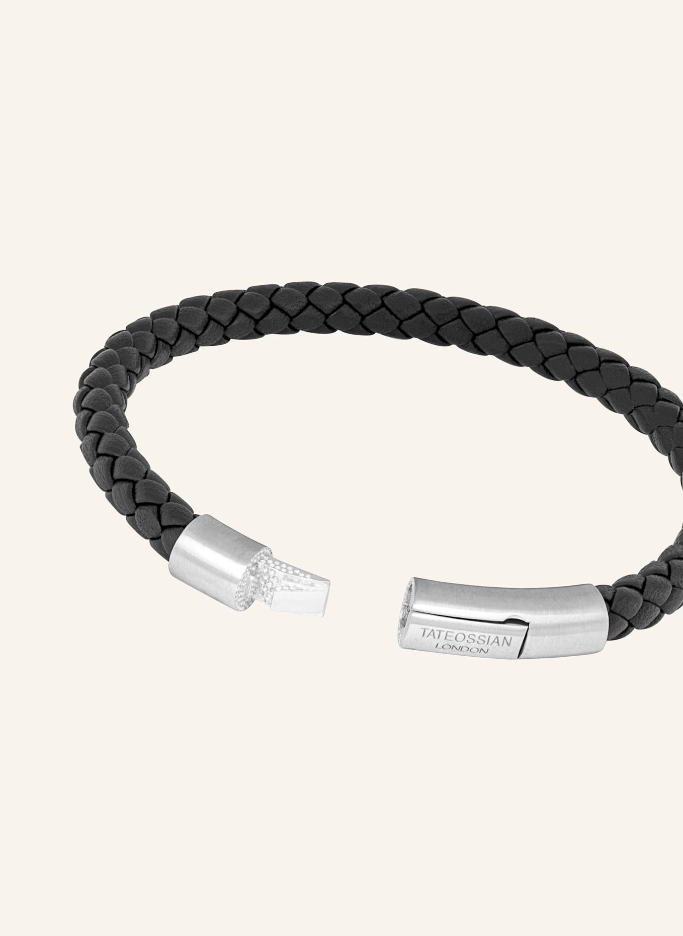 TATEOSSIAN Armband CHARLES CLICK PELLE: SCHWARZ