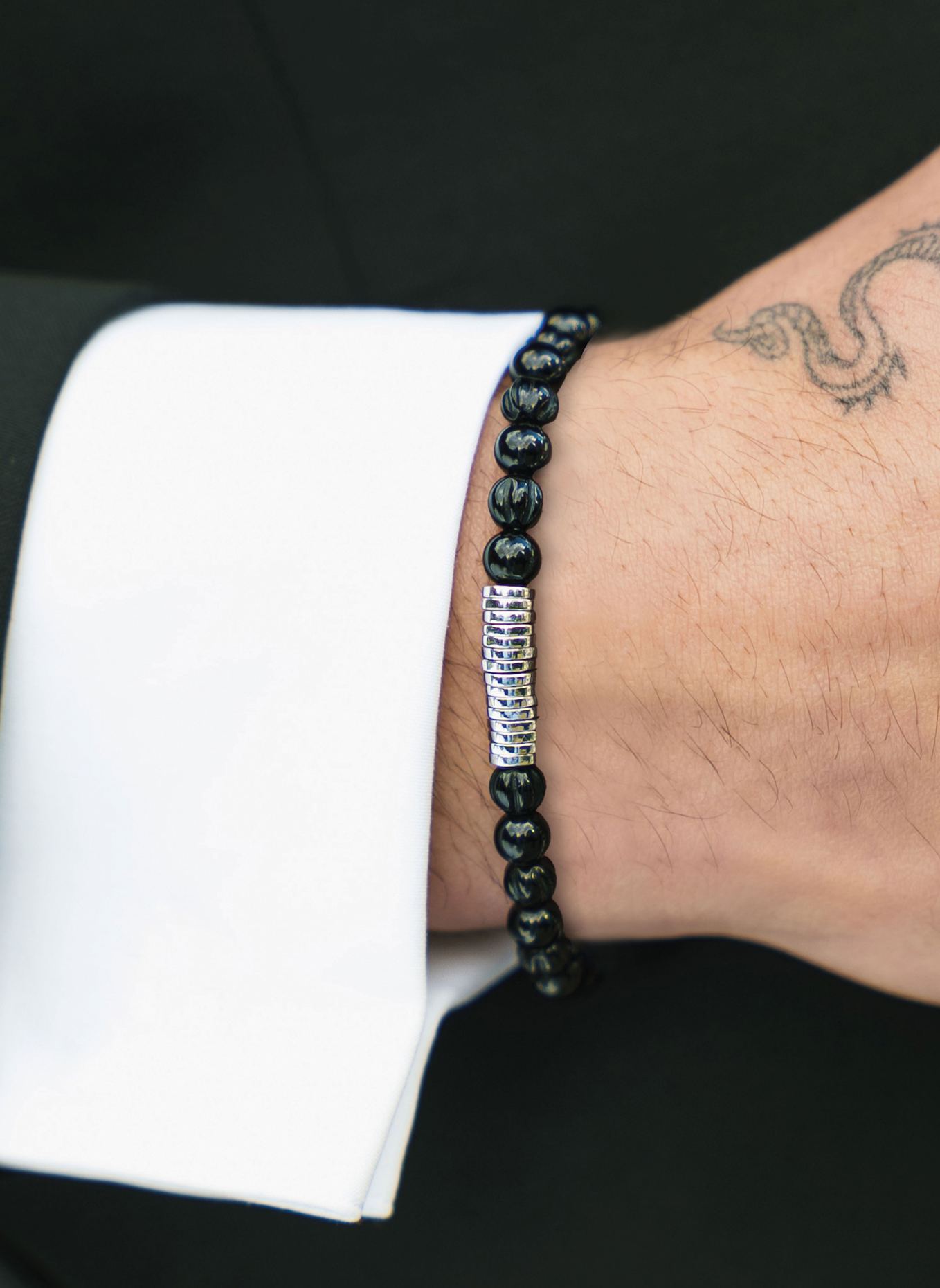 TATEOSSIAN Armband CLASSIC DISCS: SCHWARZ