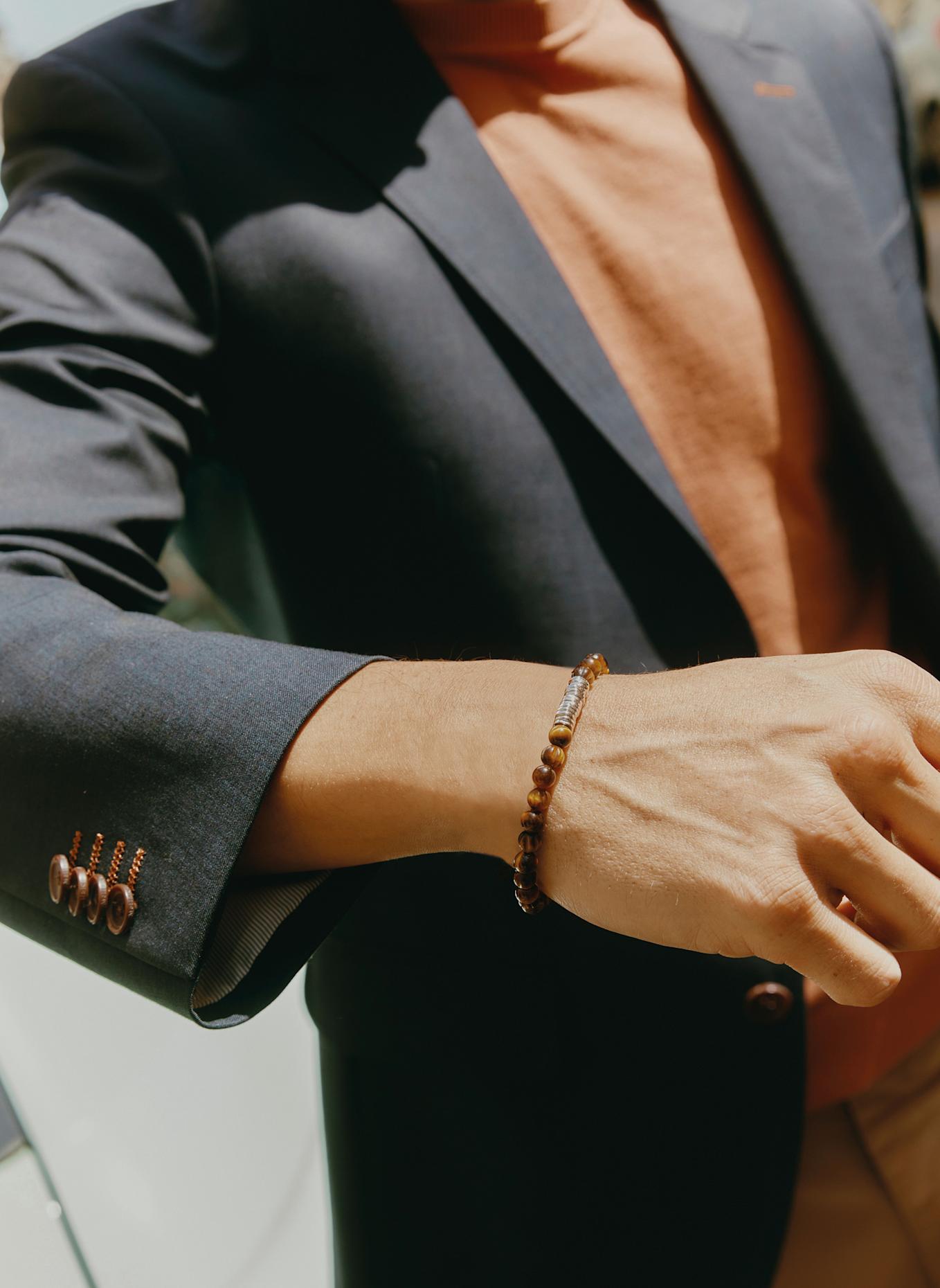 TATEOSSIAN Armband CLASSIC DISCS: BRAUN