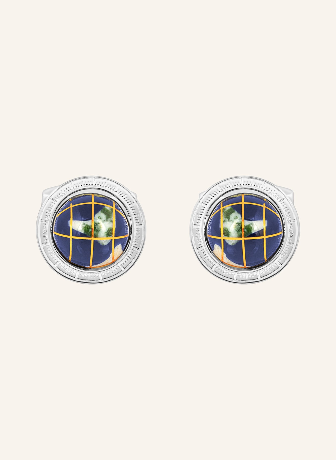 TATEOSSIAN Manschettenknöpfe GLOBE LAPIS: BLAU