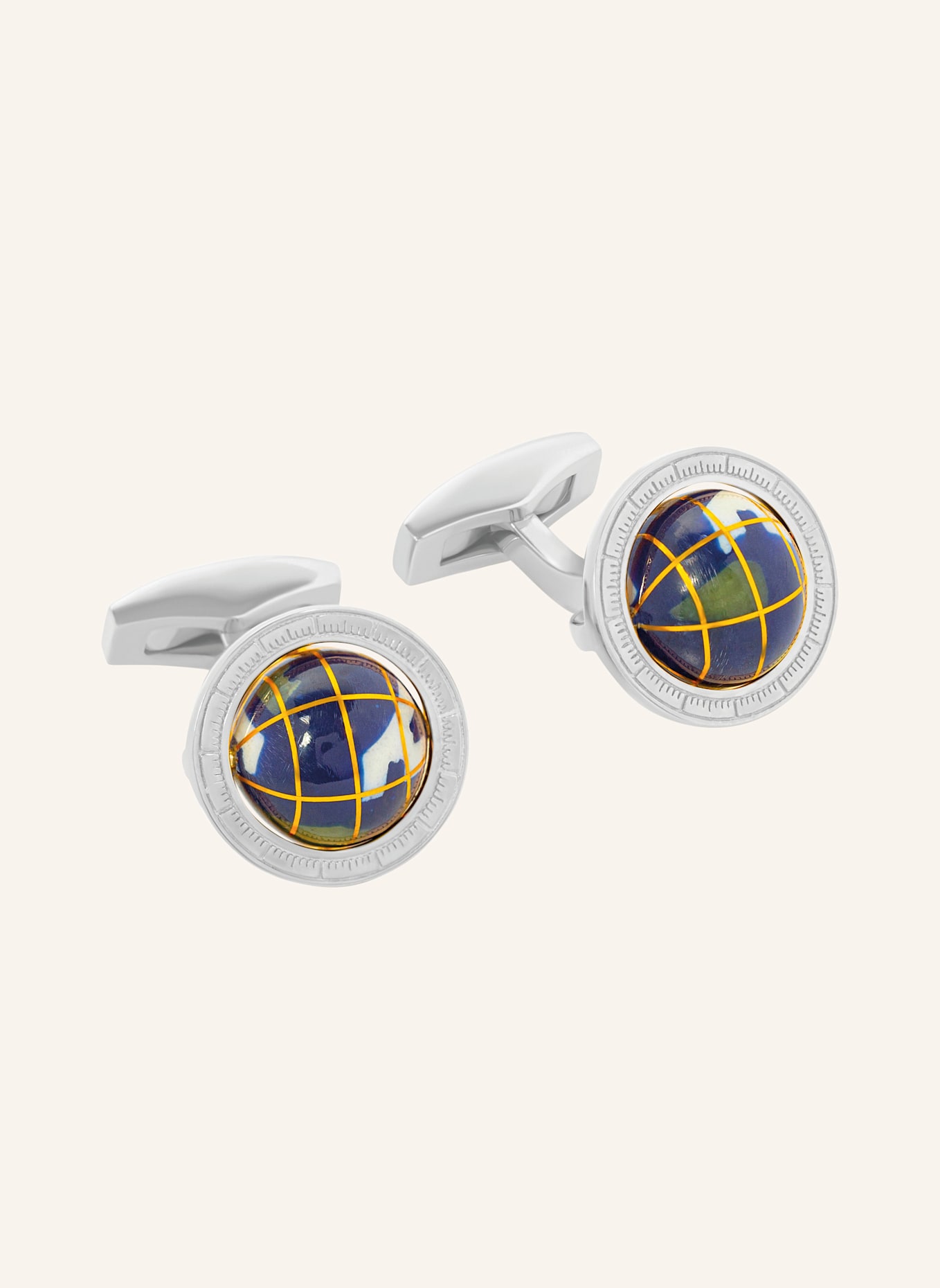 TATEOSSIAN Manschettenknöpfe GLOBE LAPIS: BLAU