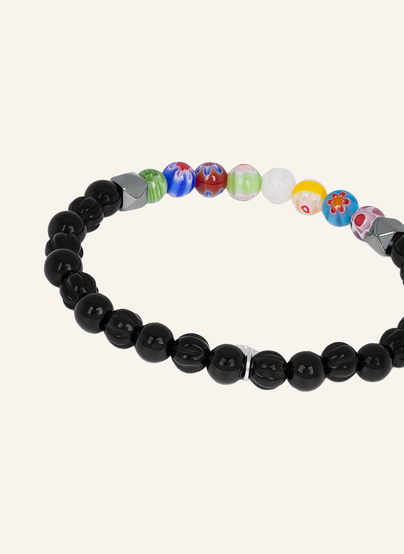 TATEOSSIAN Armband MILLEFIORI SEMI-PRECIOUS: SCHWARZ