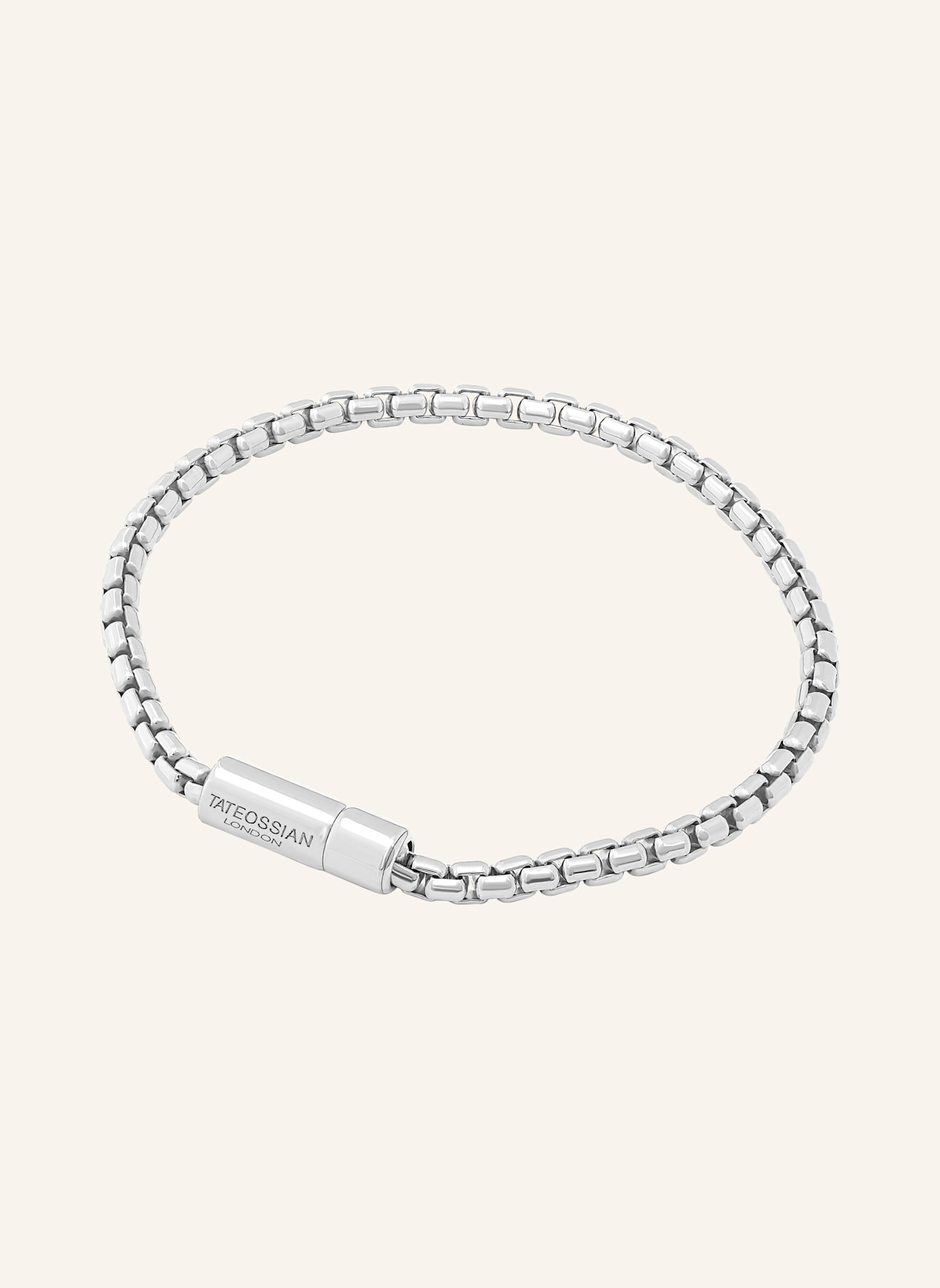 TATEOSSIAN Armband POP SLEEK BOX CHAIN: SILBER