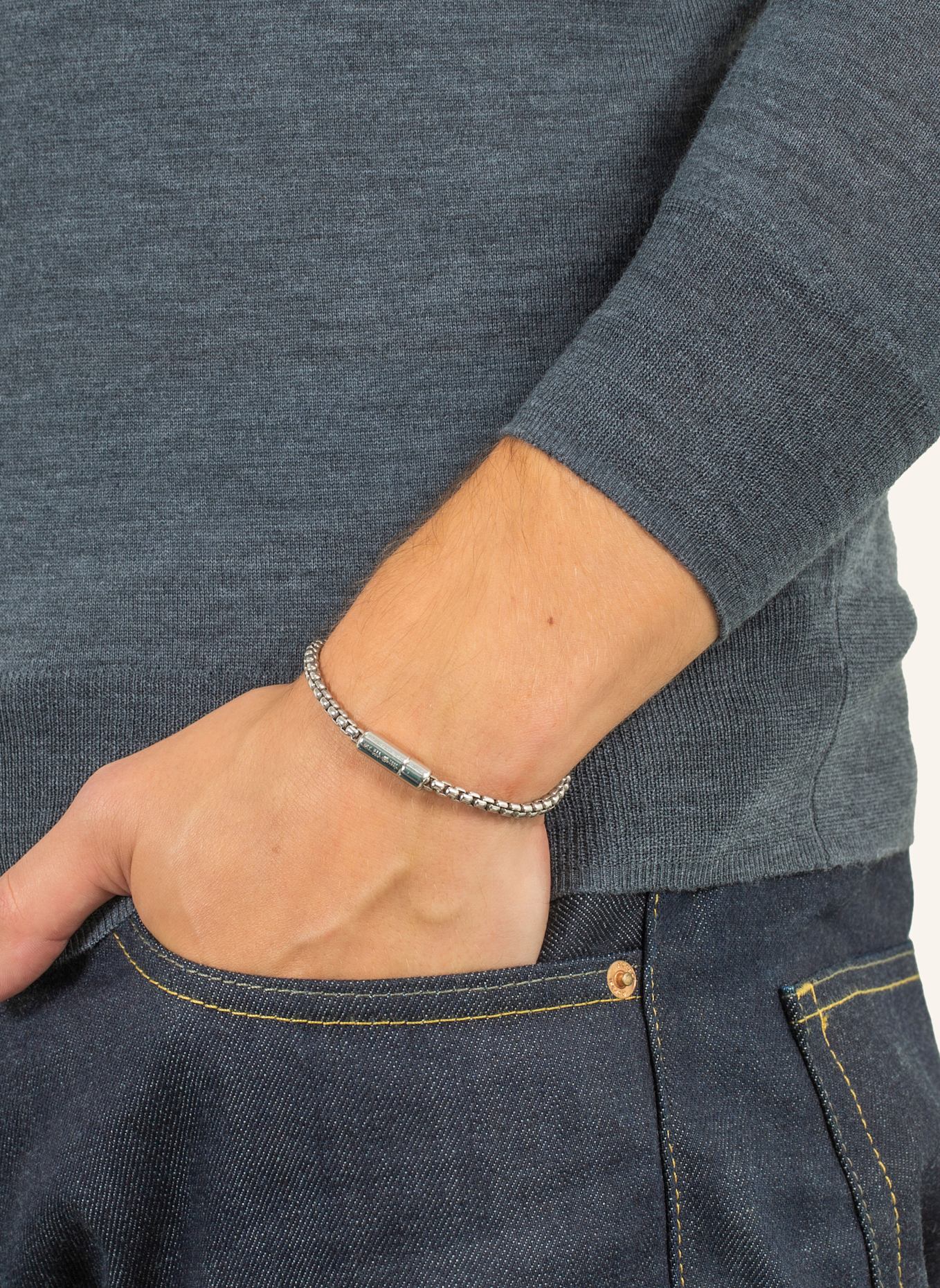 TATEOSSIAN Armband POP SLEEK BOX CHAIN: SILBER