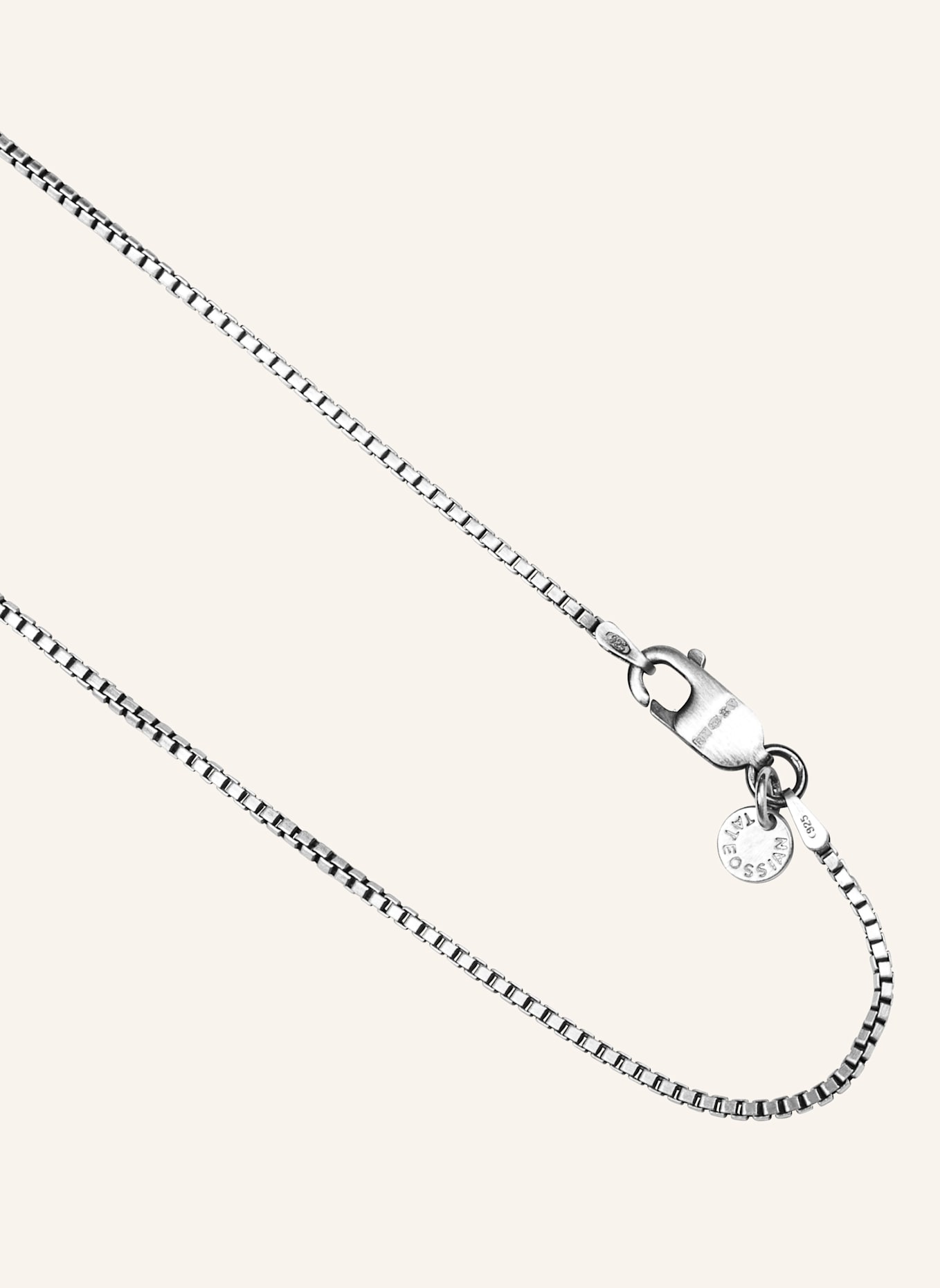 TATEOSSIAN Halskette BOX CHAIN: GRAU