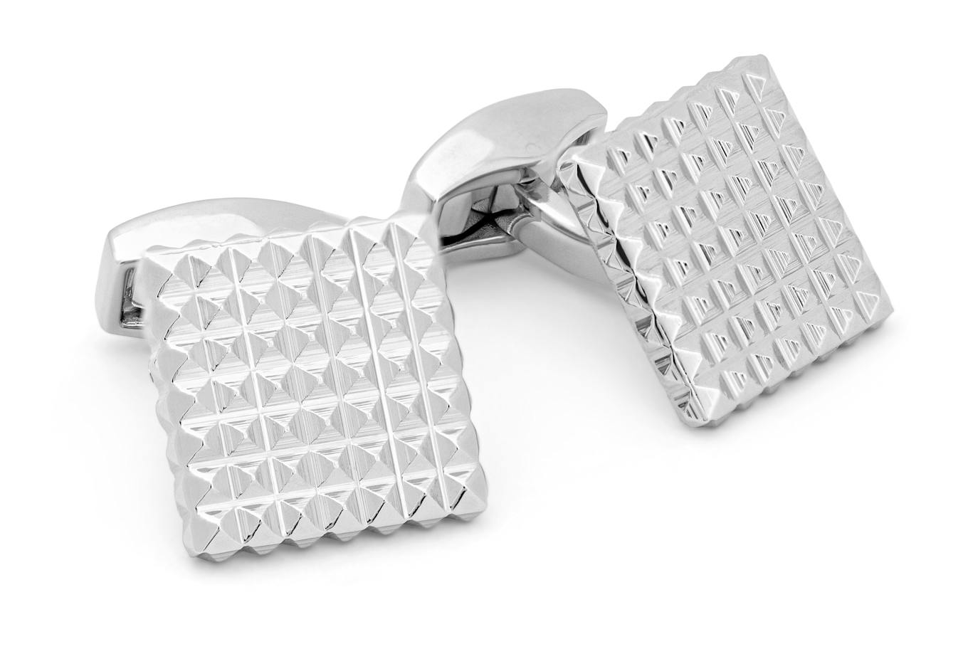 TATEOSSIAN THOMPSON Journal Manschettenknöpfe with blue enamel: SILBER