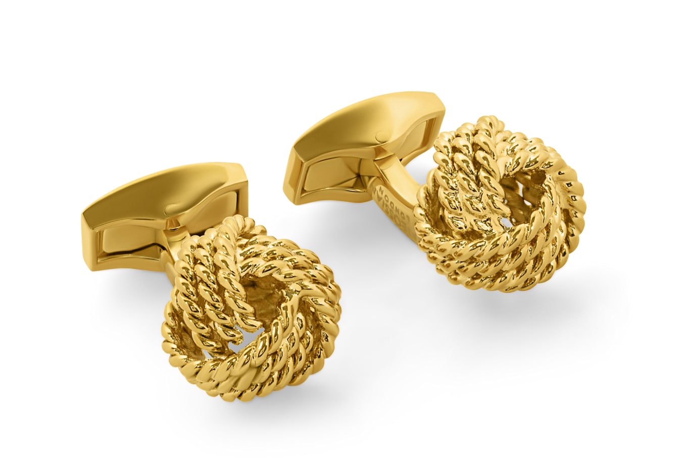 TATEOSSIAN Thompson Schwarz Weiß Bronze beschichtet Mosaic Manschettenknöpfe: GOLD