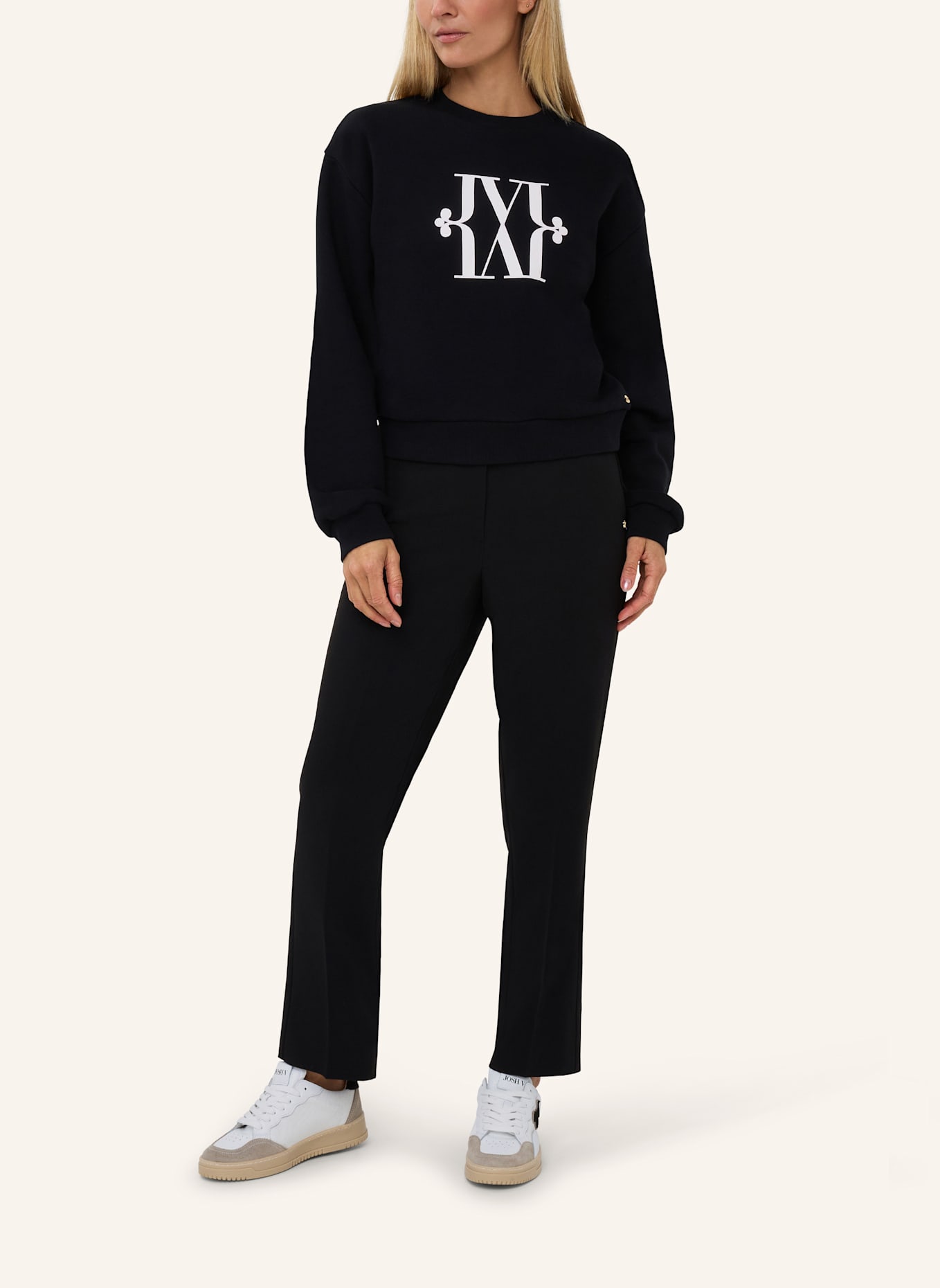 JOSH V Sweatshirt EBAH Regular Fit: SCHWARZ