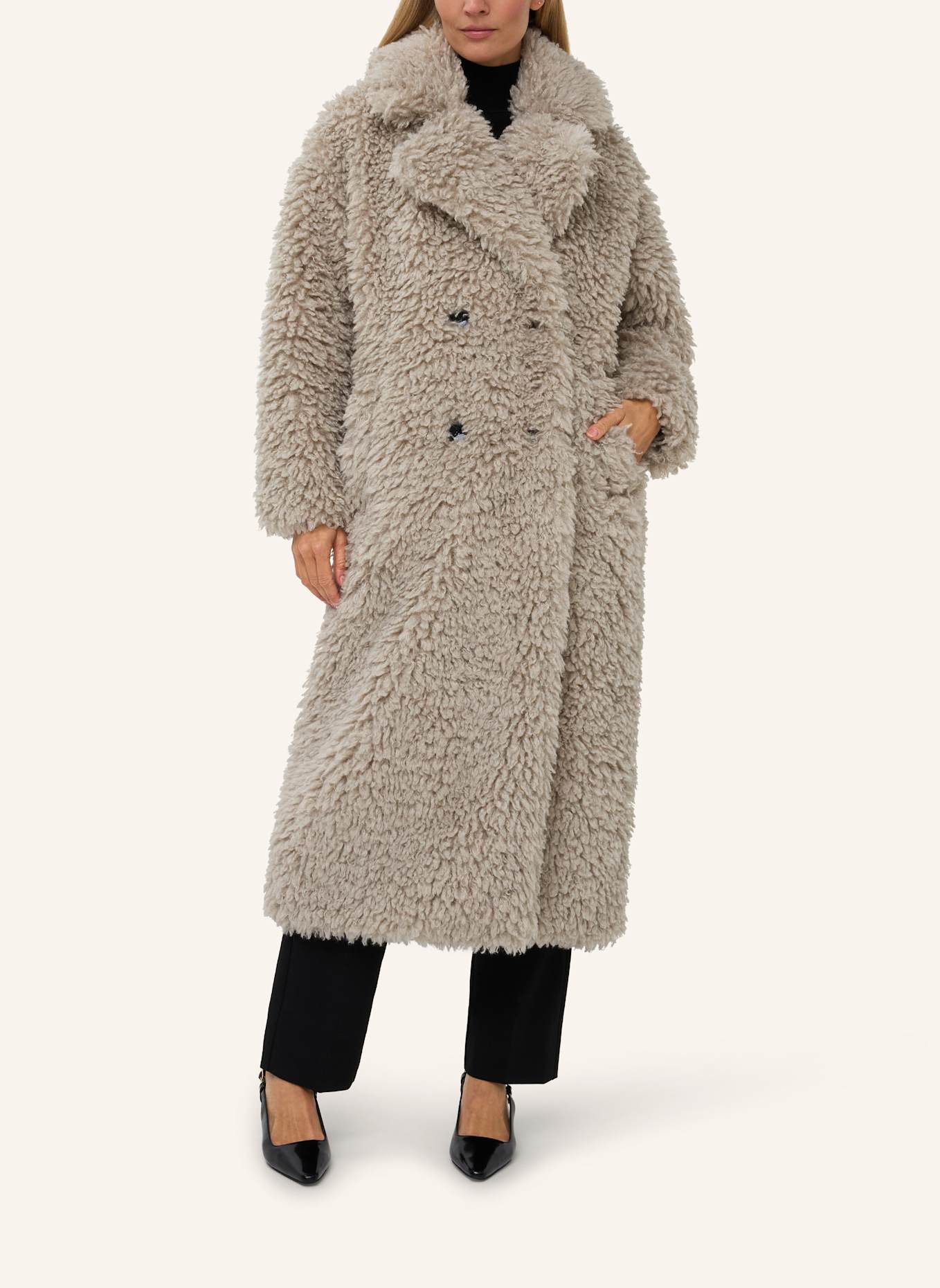 JOSH V Oversized-Mante LIZZ: GRAU