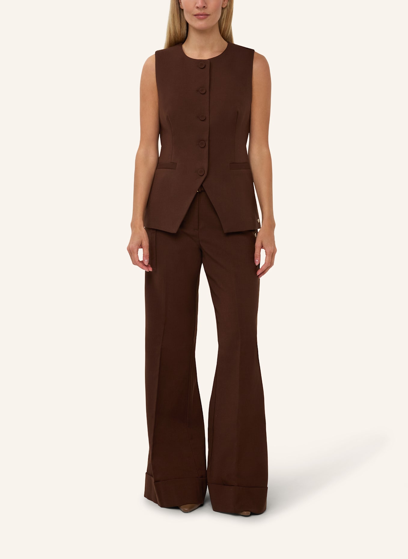 JOSH V Blazerweste KIRO: DUNKELBRAUN