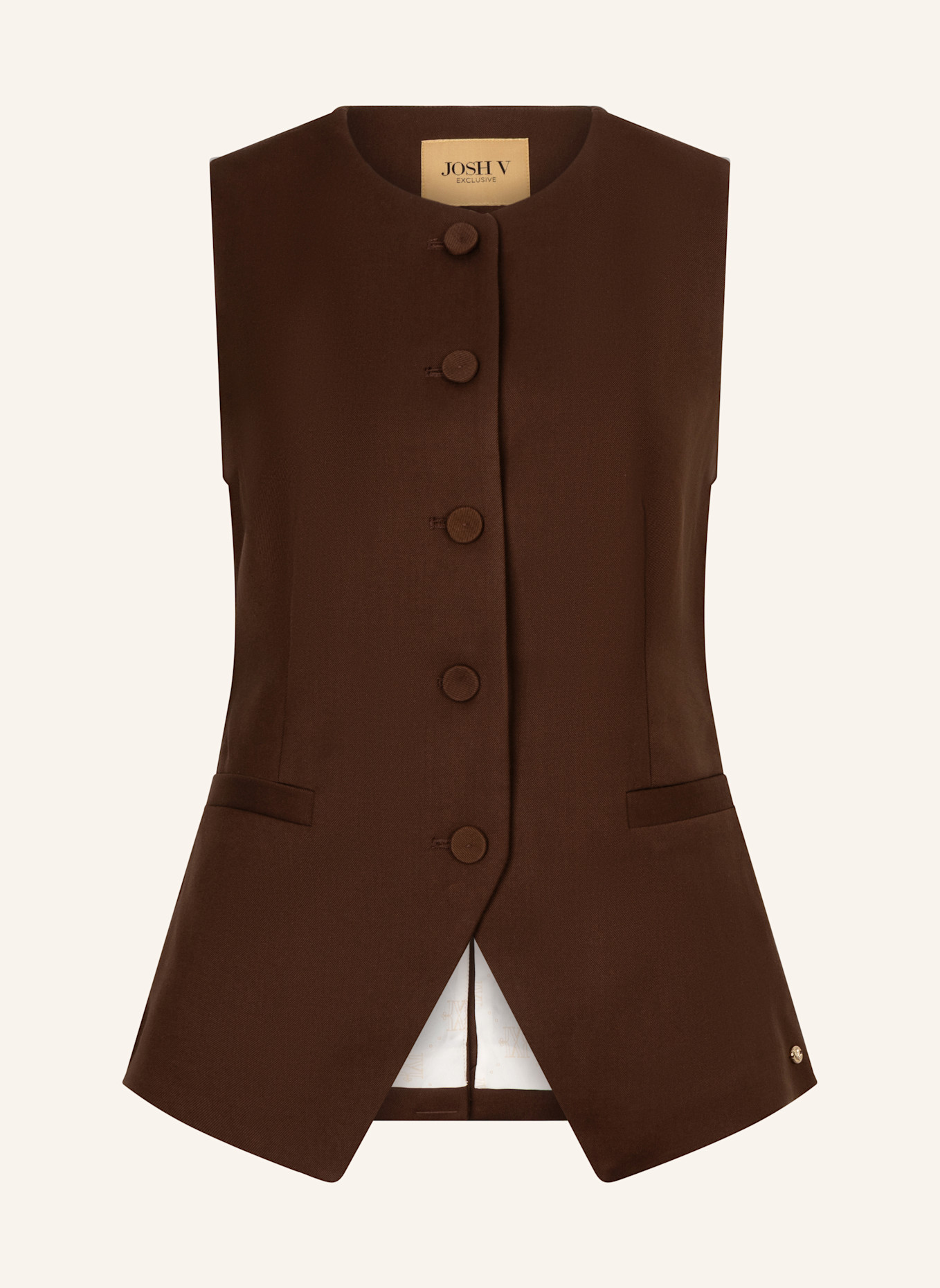 JOSH V Blazerweste KIRO: DUNKELBRAUN