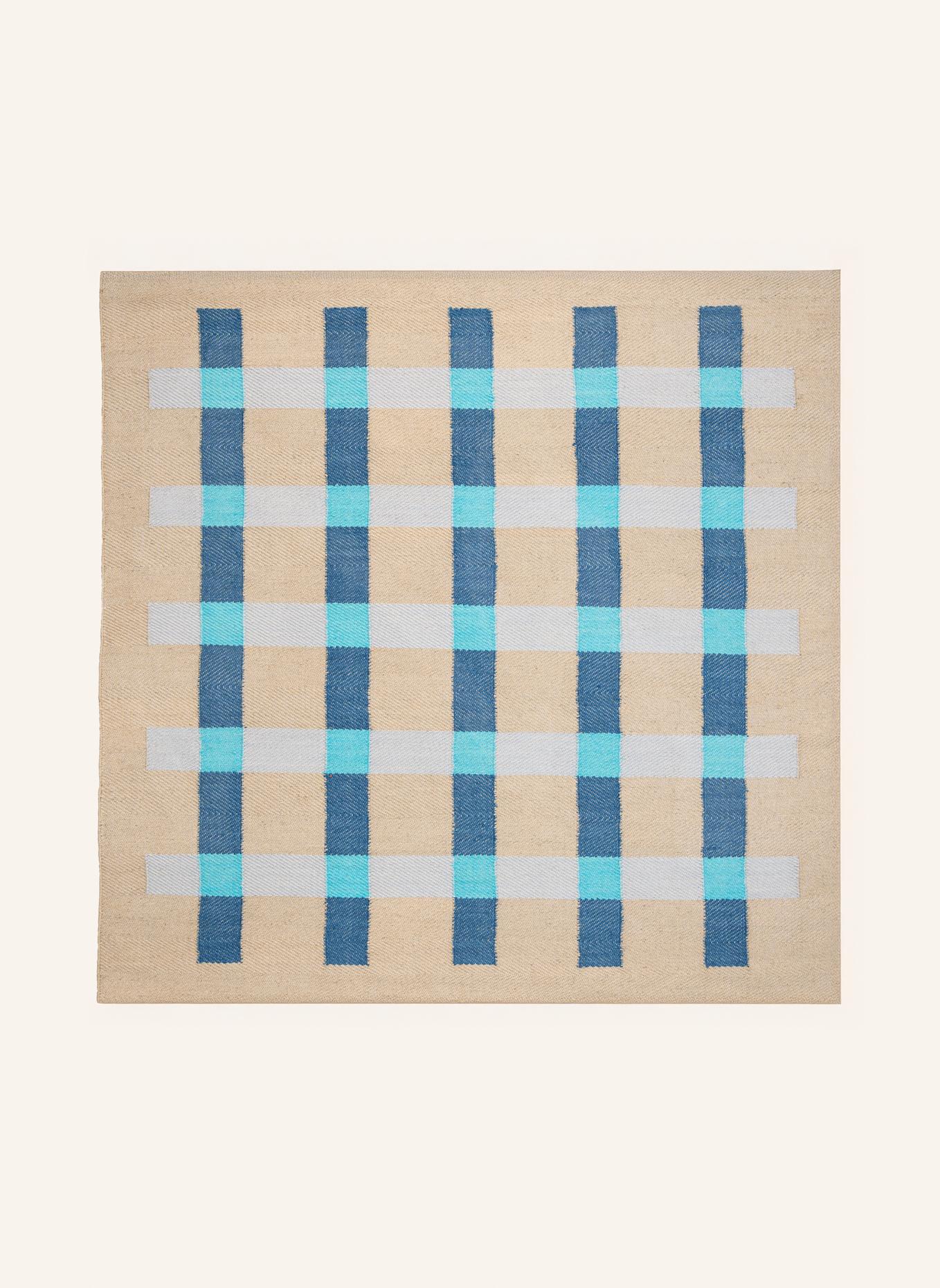 Matias Moellenbach Heimtextilien Juteteppich: BEIGE/ BLAU