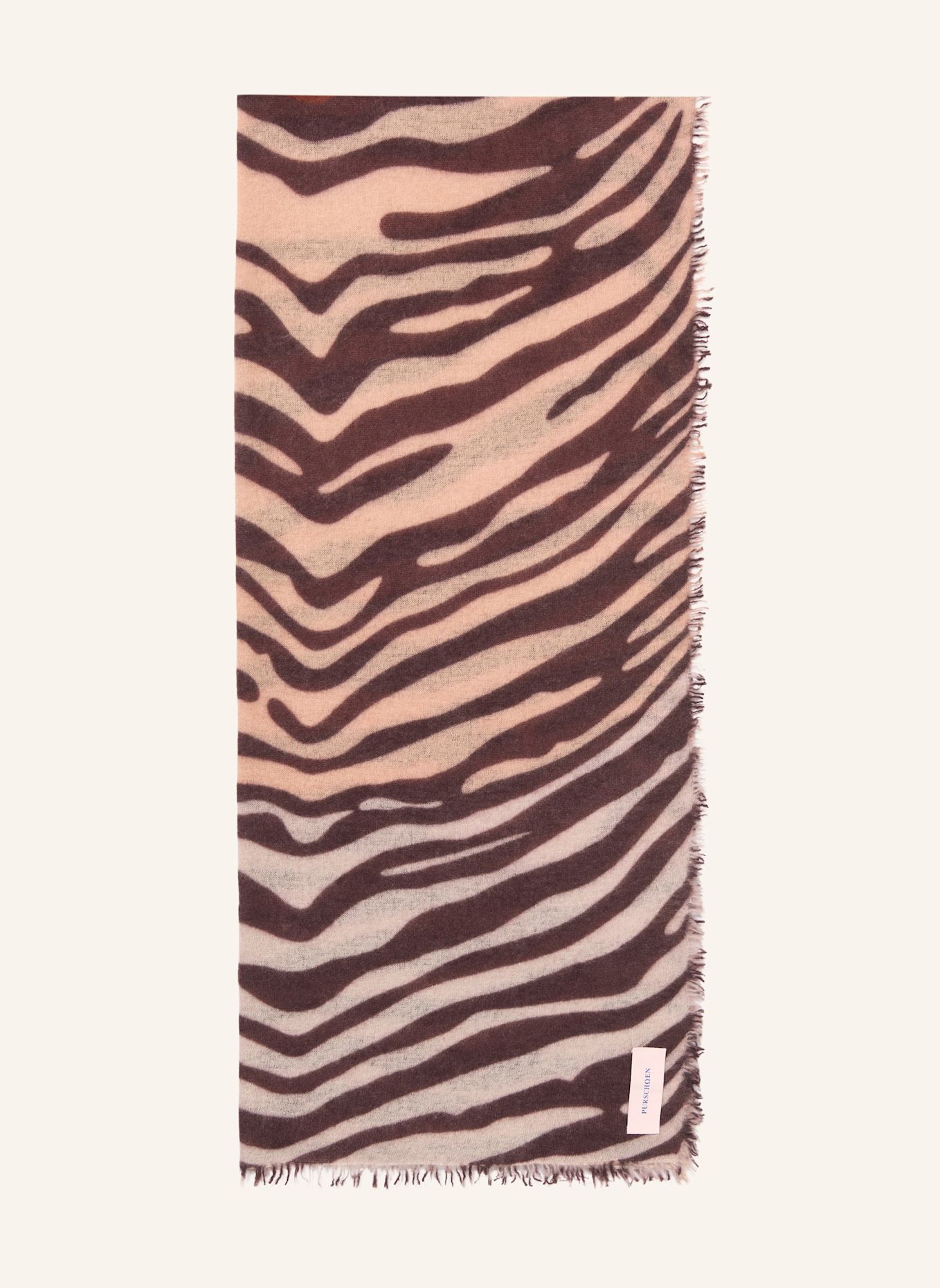 PURSCHOEN Cashmere-Schal ZEBRA PUNK: LILA
