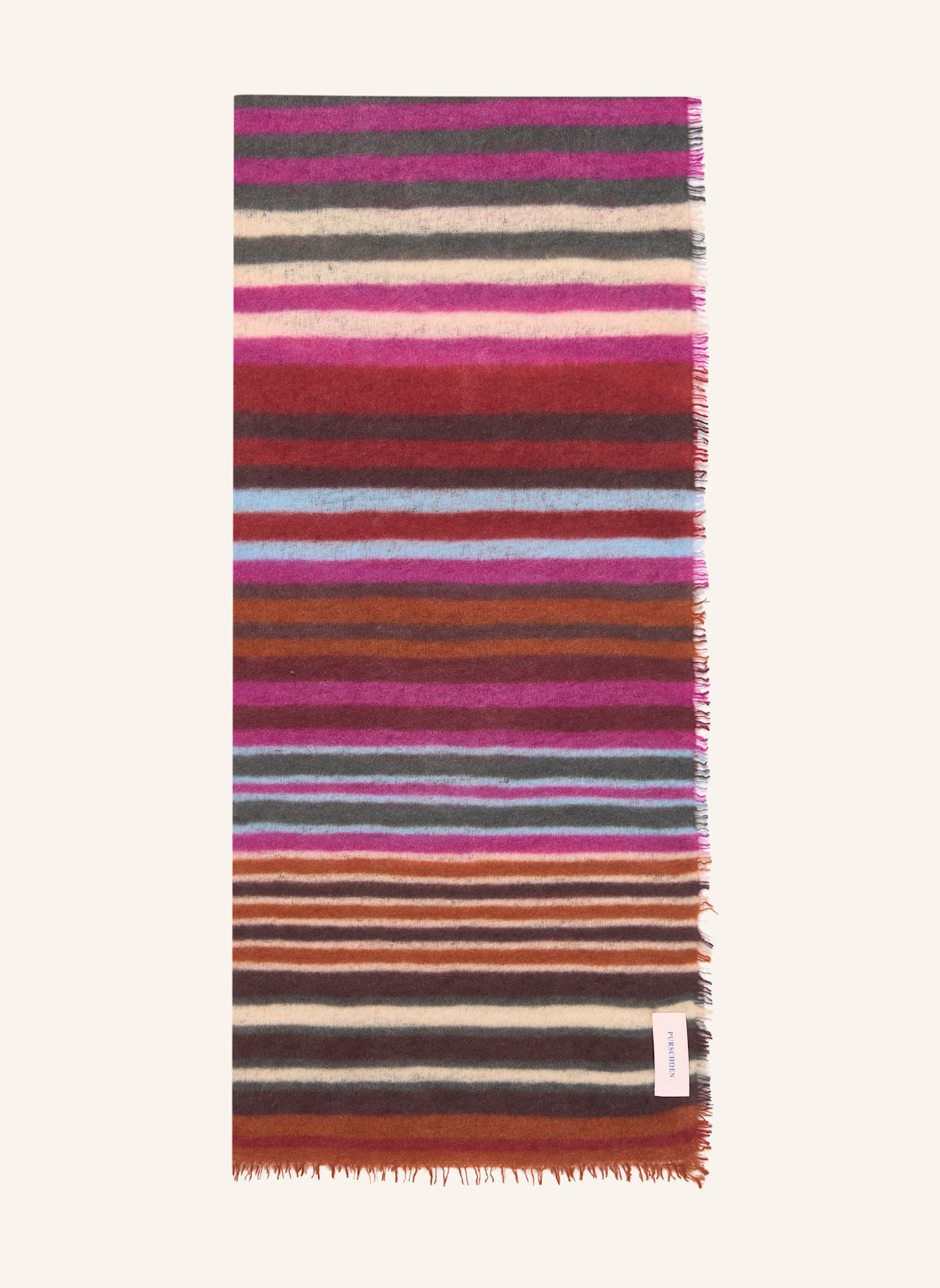PURSCHOEN Cashmere-Schal RAINBOW: LILA