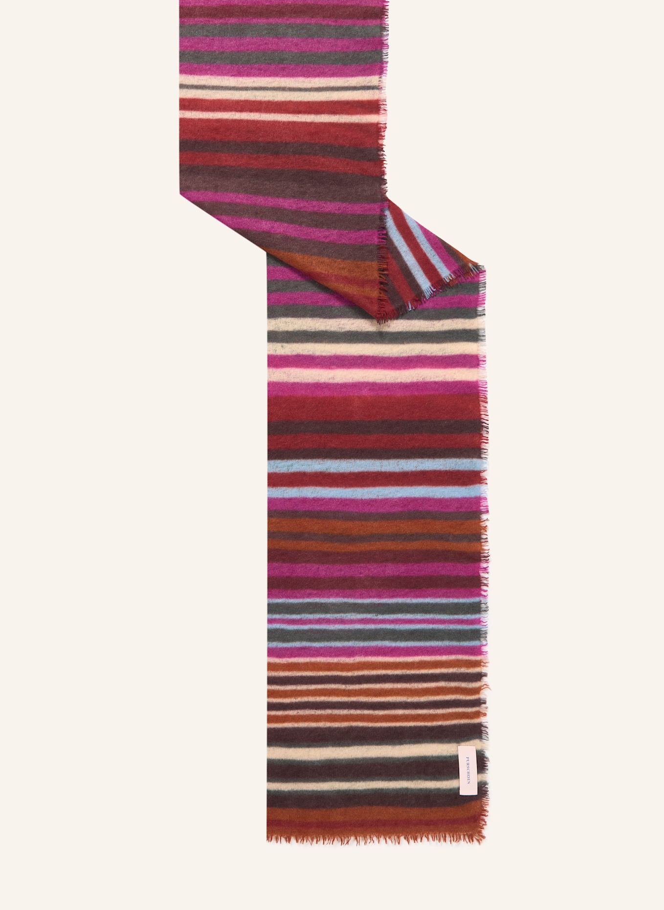 PURSCHOEN Cashmere-Schal RAINBOW: LILA