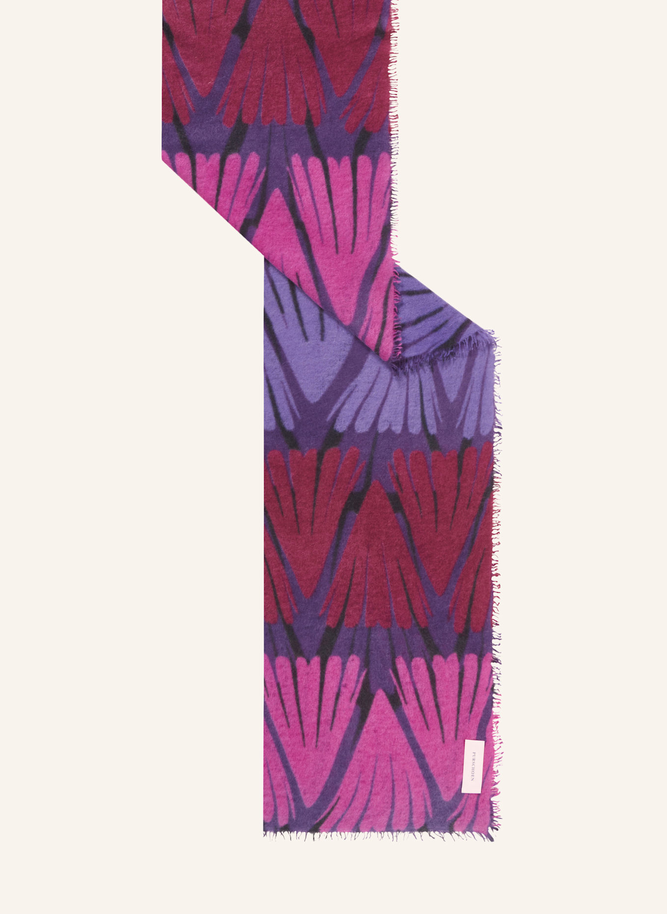 PURSCHOEN Cashmere-Schal MAYA: LILA