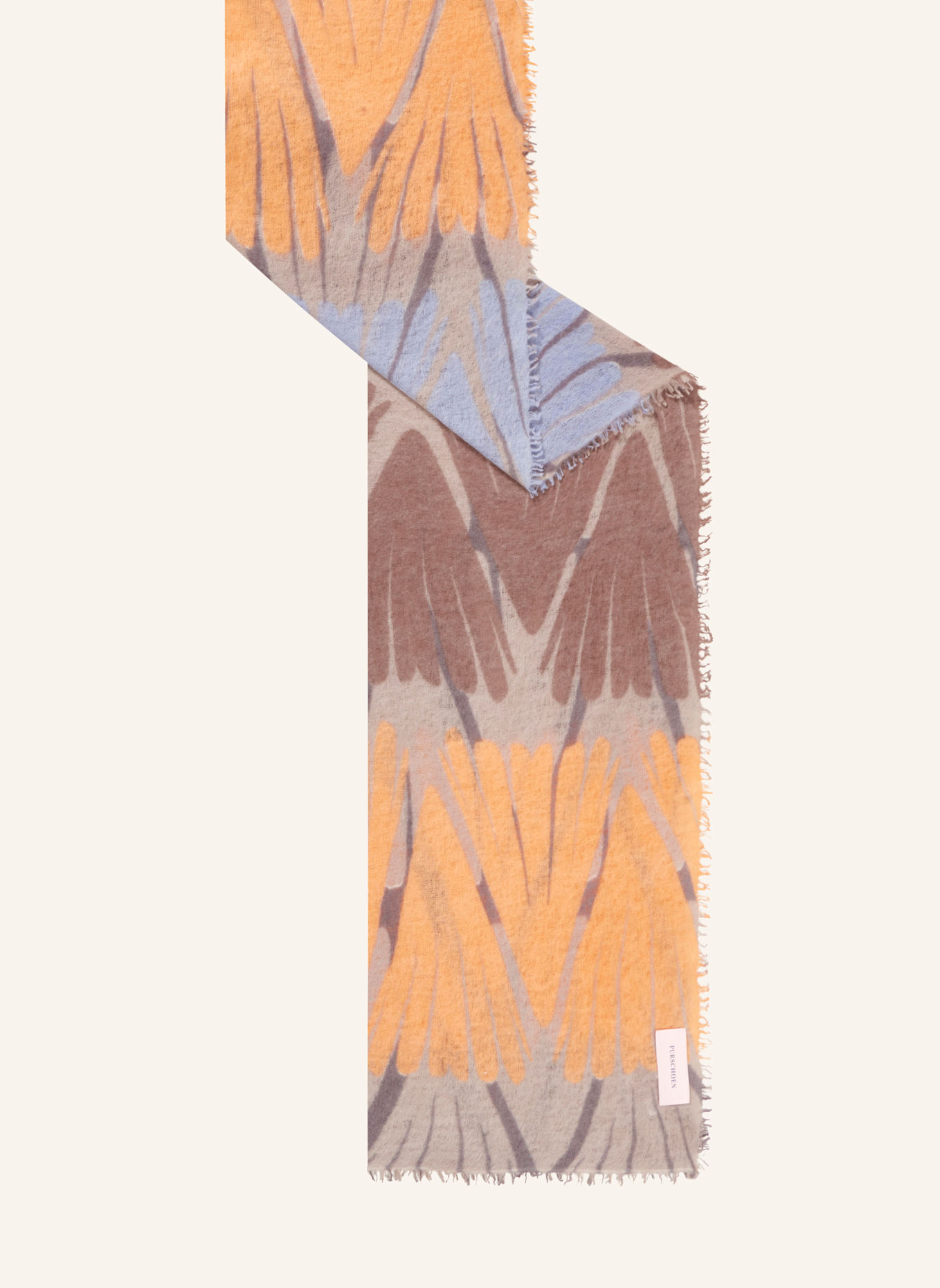 PURSCHOEN Cashmere-Schal MAYA: ORANGE