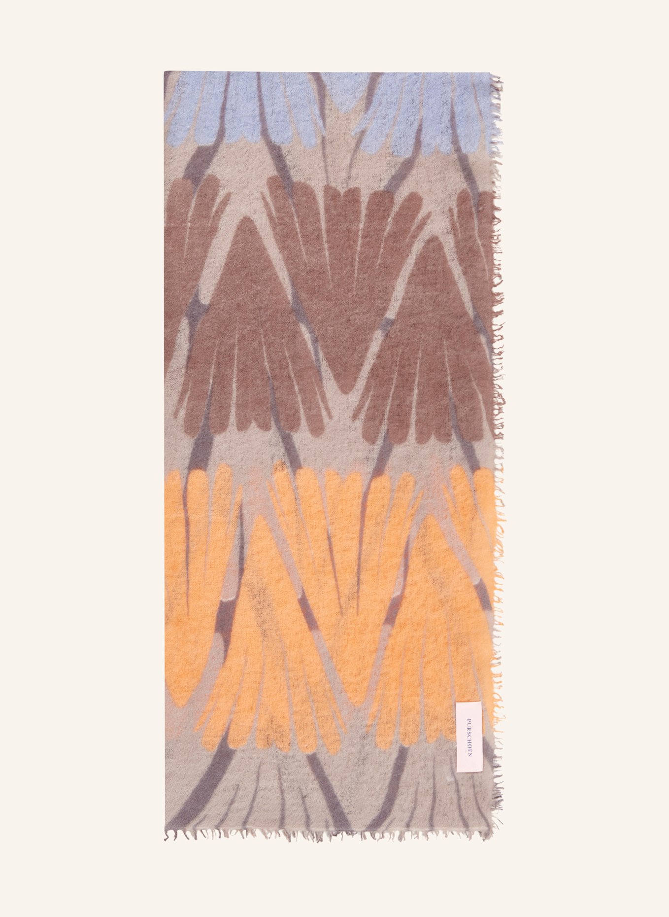 PURSCHOEN Cashmere-Schal MAYA: ORANGE