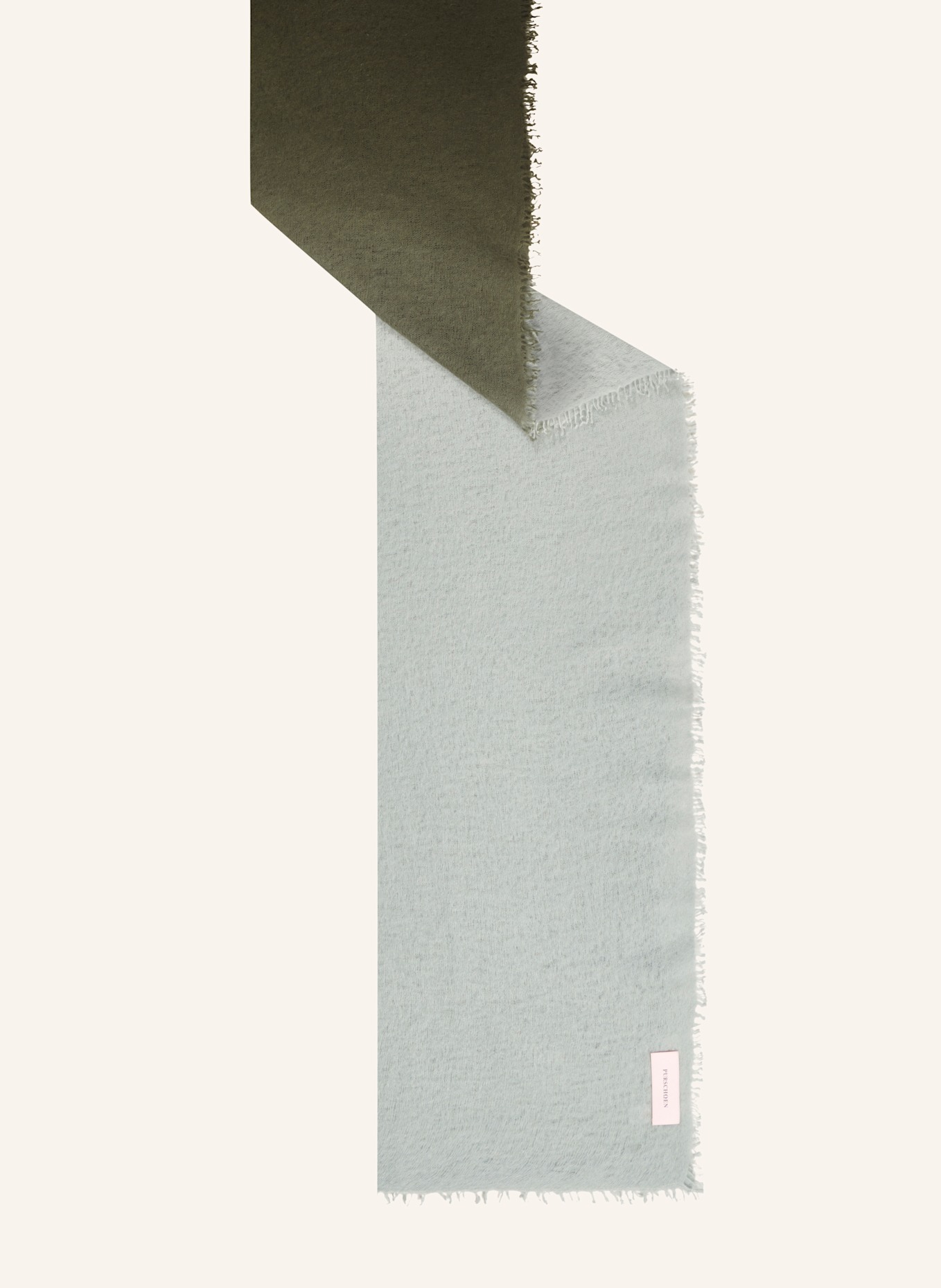 PURSCHOEN Cashmere-Schal OMBRE: GRÜN
