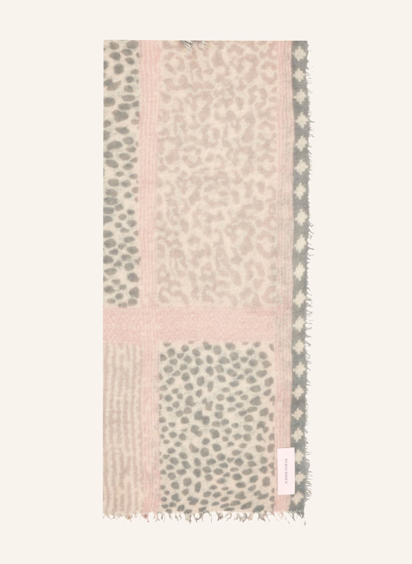 PURSCHOEN Cashmere-Schal SAVANNE: BRAUN