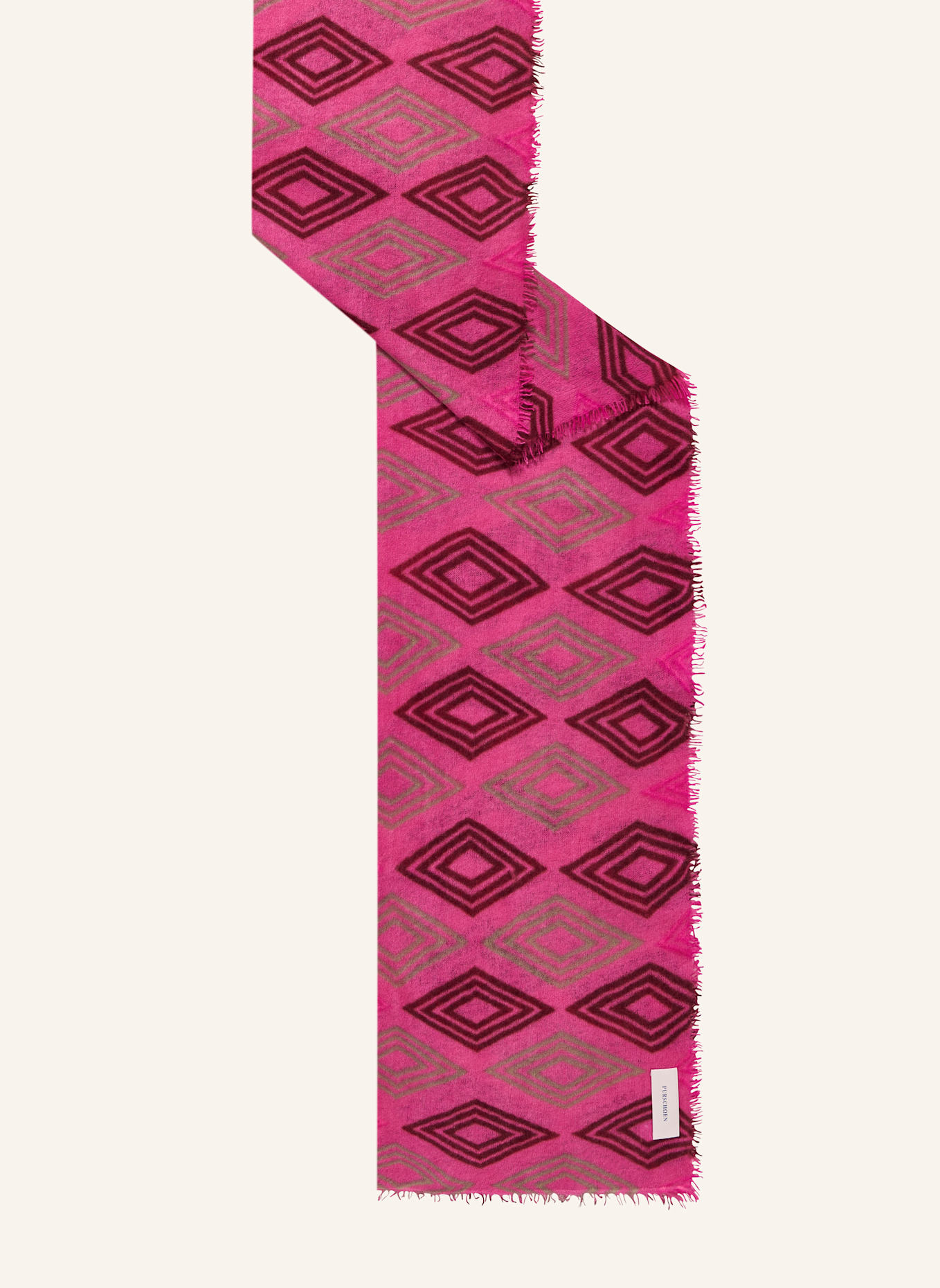 PURSCHOEN Cashmere-Schal DIAMOND: PINK