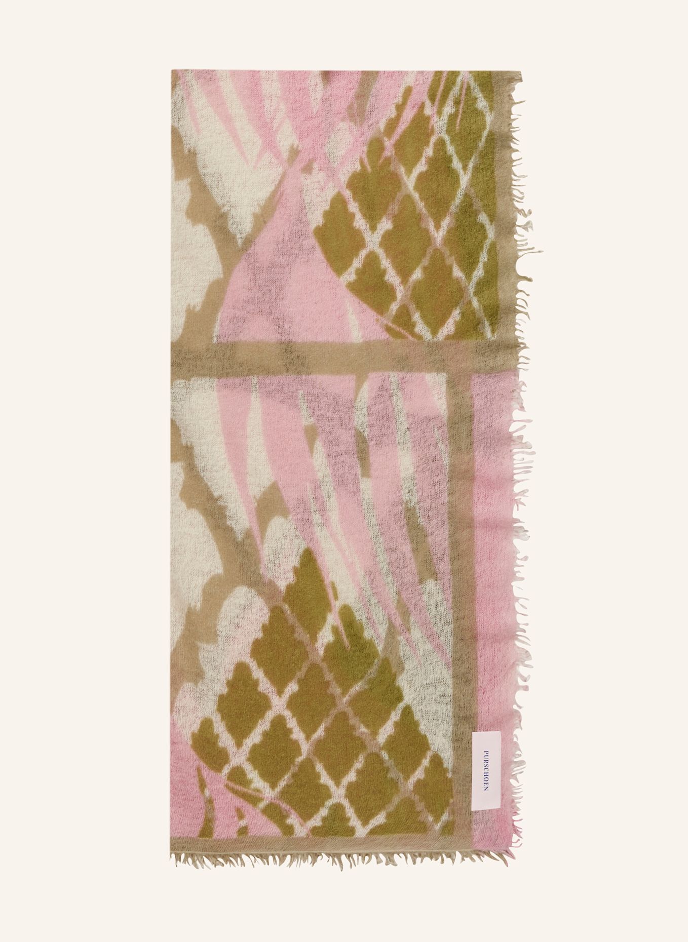PURSCHOEN Cashmere-Schal FEUERVOGEL: ROSA