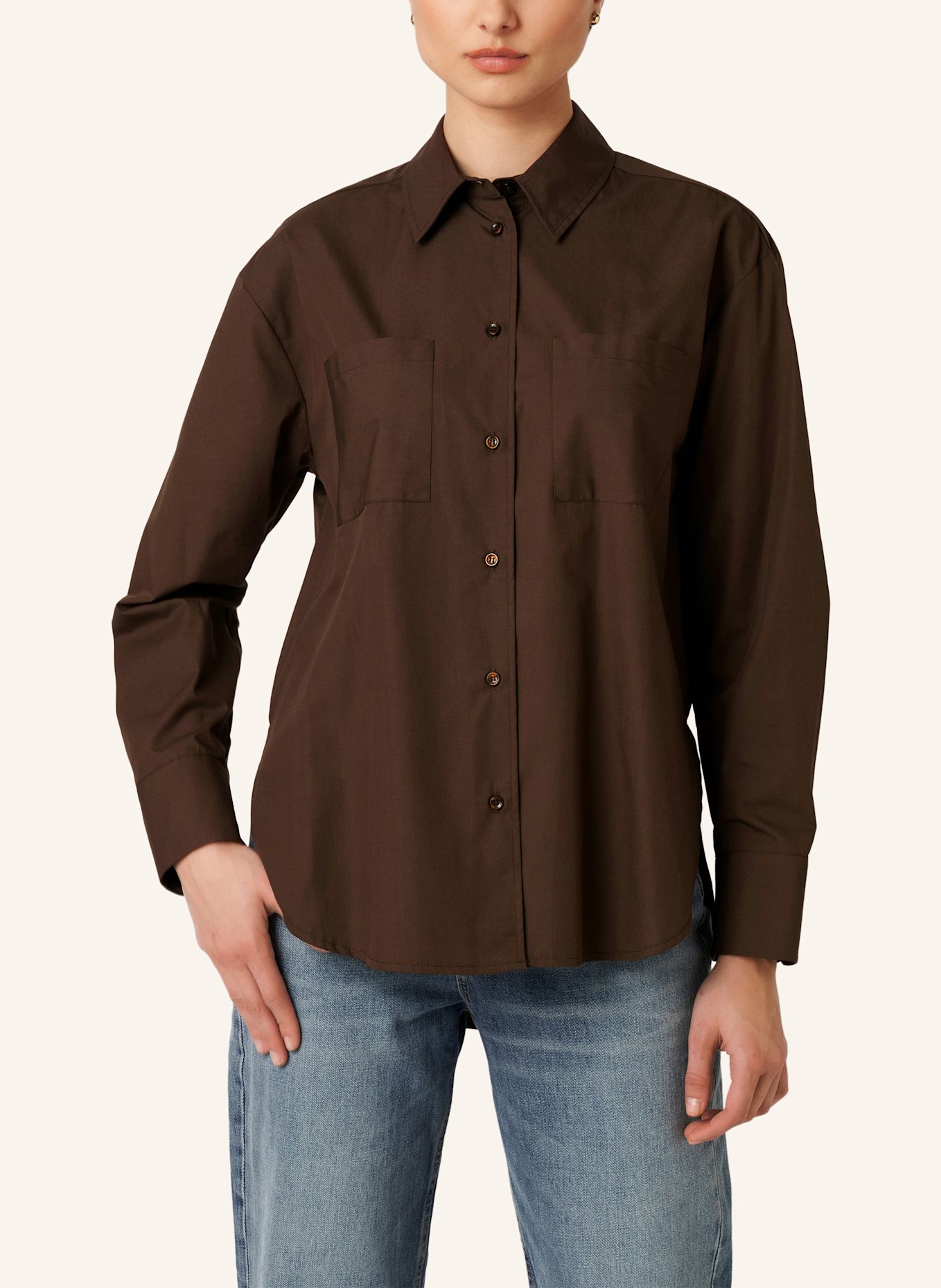 DESOTO Hemdbluse FINJA: BRAUN