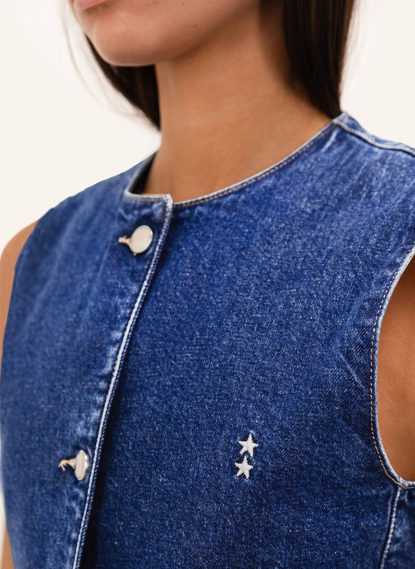 ICON DENIM Vest LOLA: BLAU
