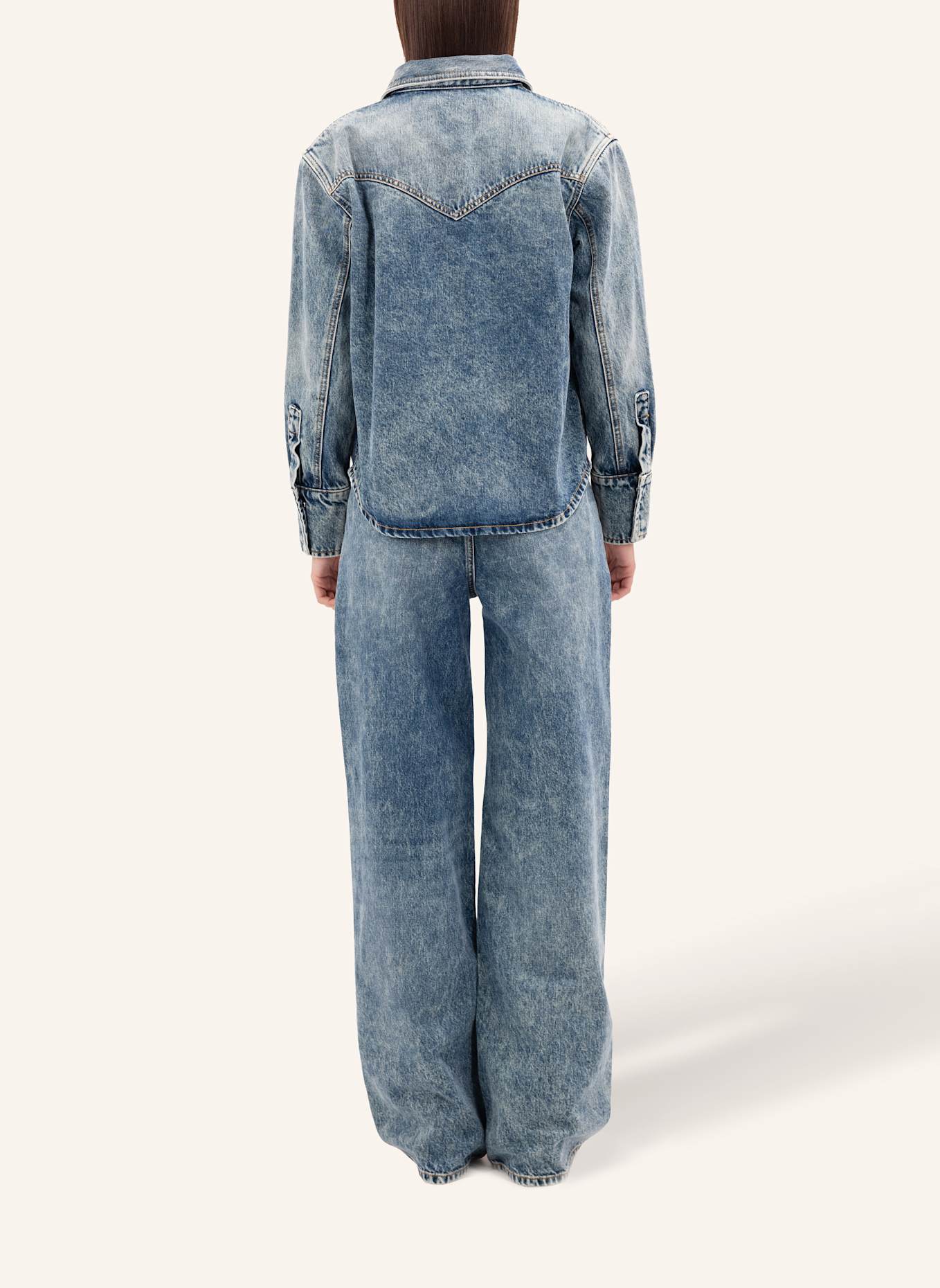 ICON DENIM Shirt NORAH: BLAU